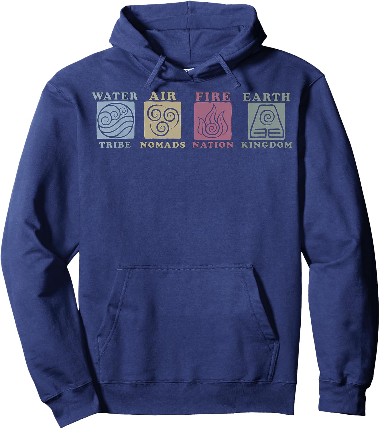 Avatar: The Last Airbender Elements Line Up Hoodie - Hoodie | Navy