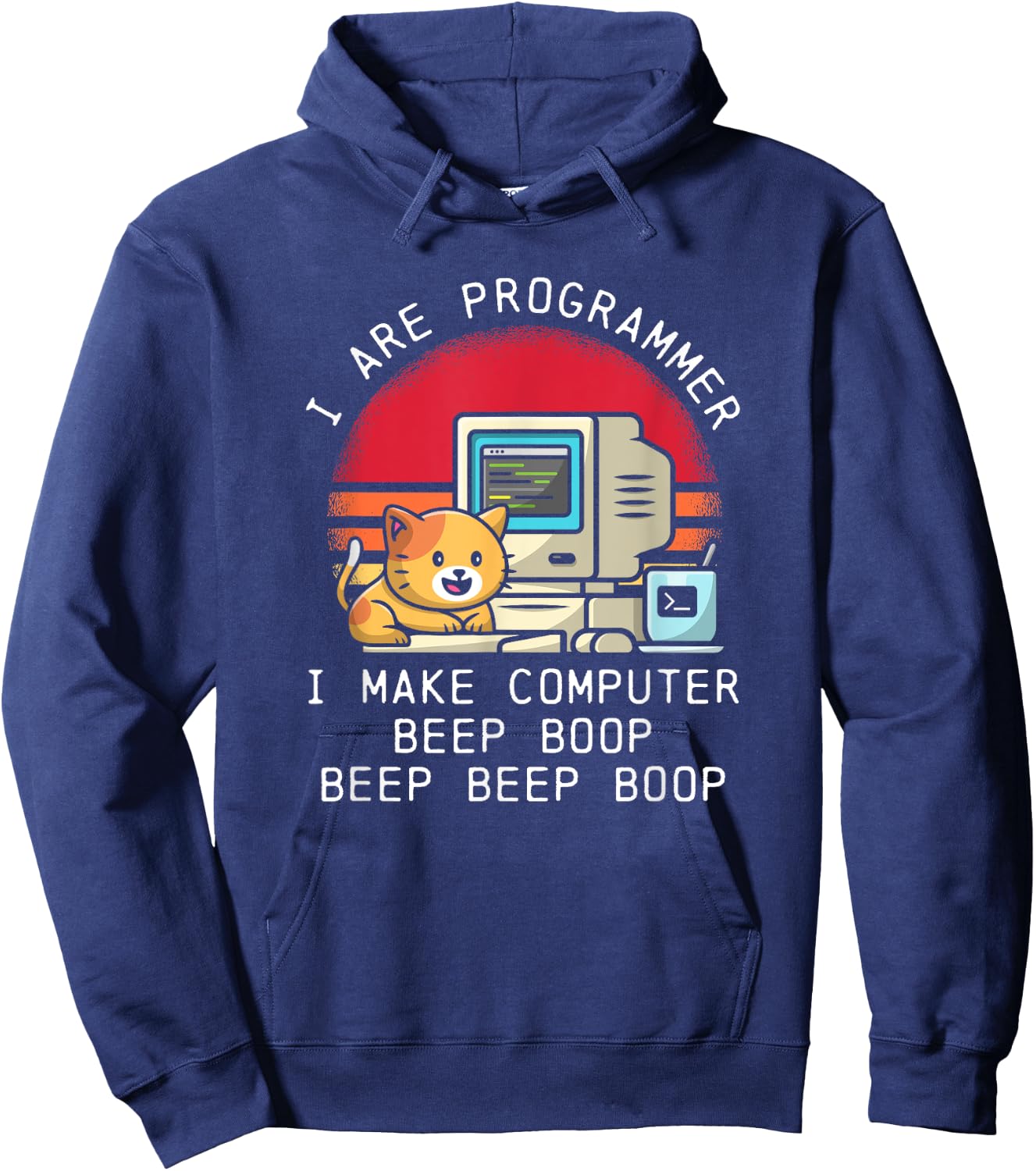 I Are Programmer Cat Women Hoodie - Hoodie | Navy