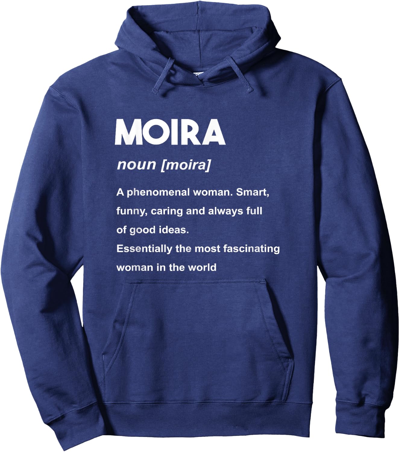 Moira Name Hoodie - Hoodie | Navy
