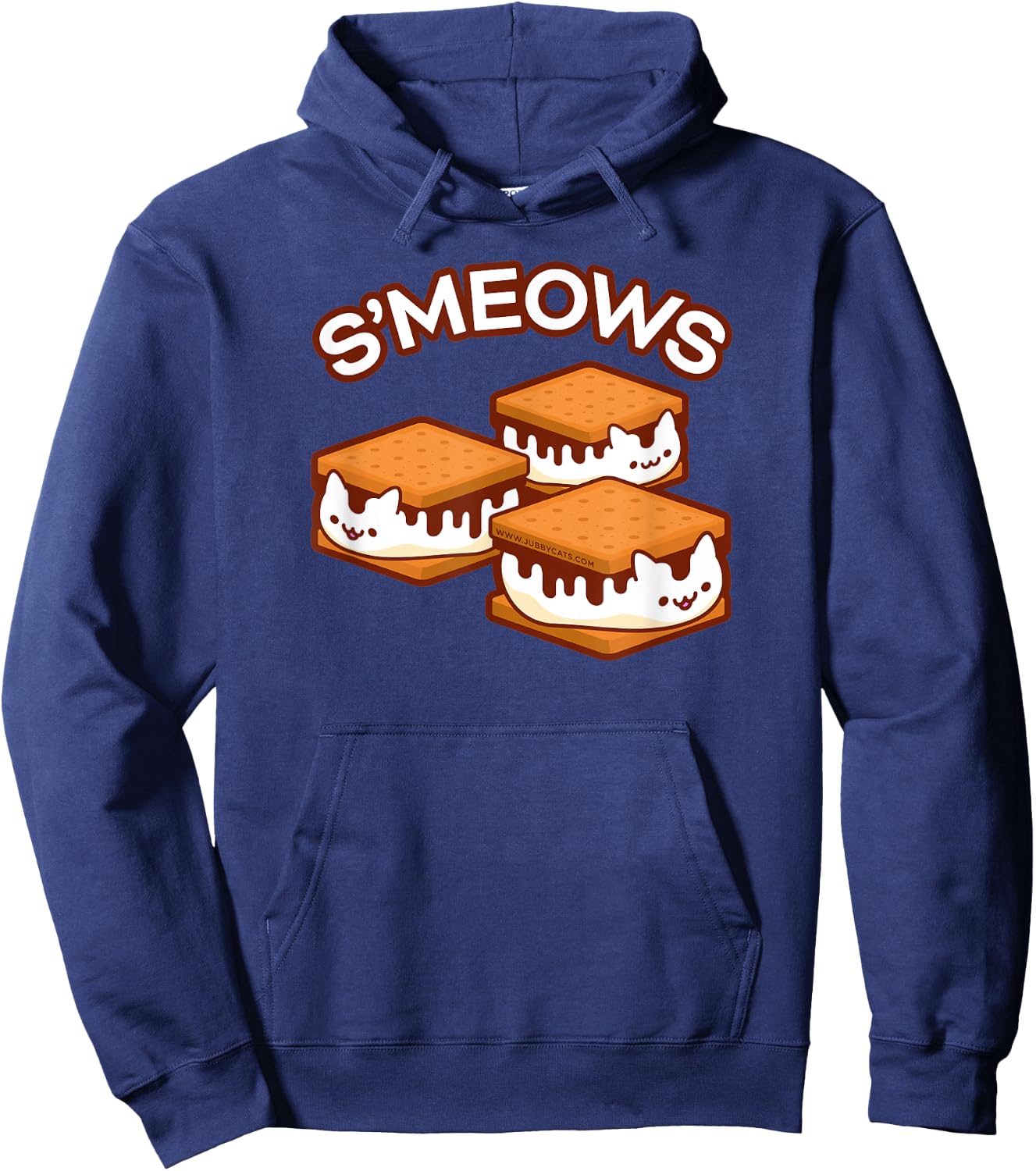 S'MEOWS - Cat S'Mores 3-Pack Men Women Kids Hoodie - Hoodie | Navy