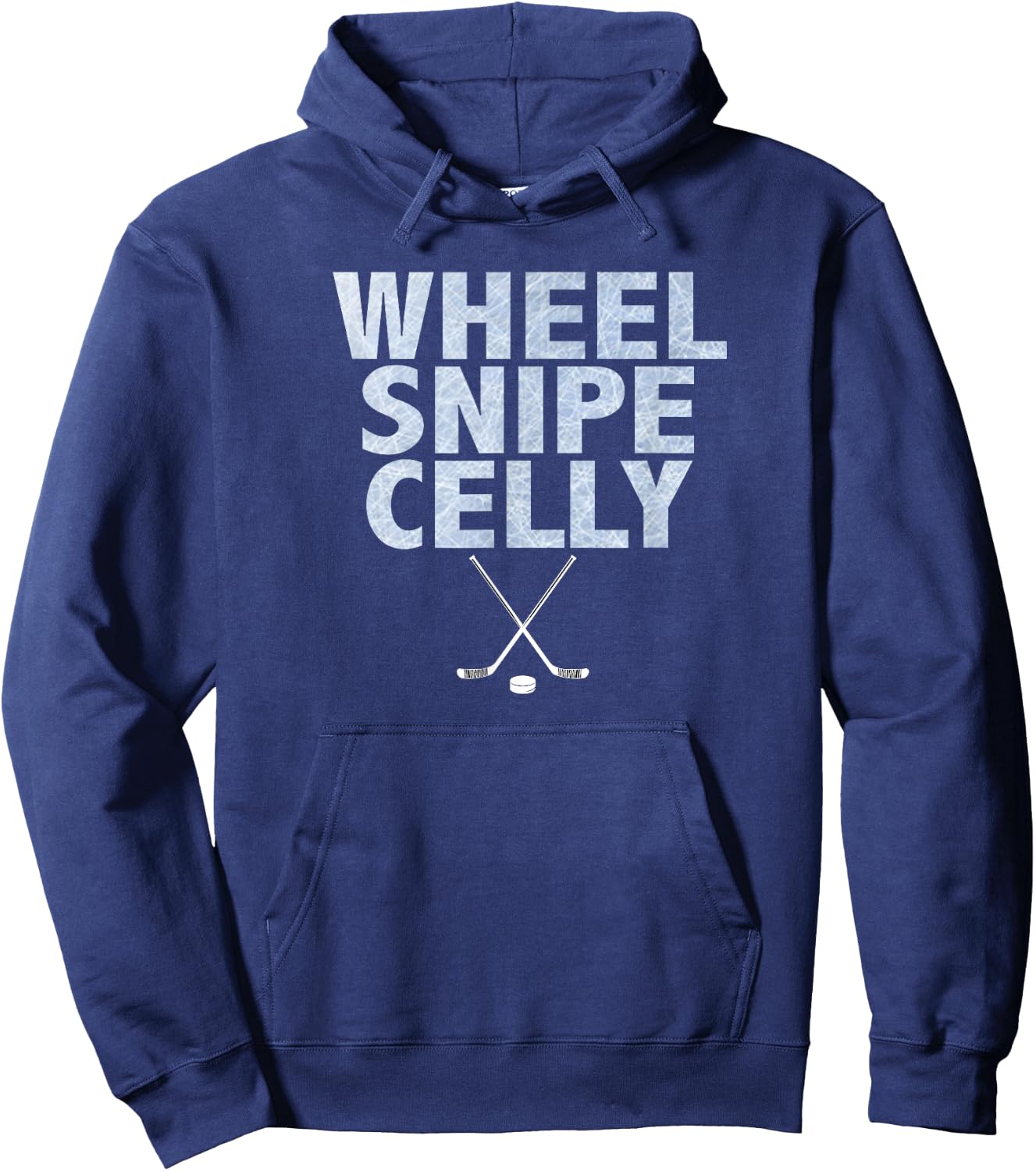 Wheel Snipe Celly Boys Hockey Hoodie - Hoodie | Navy