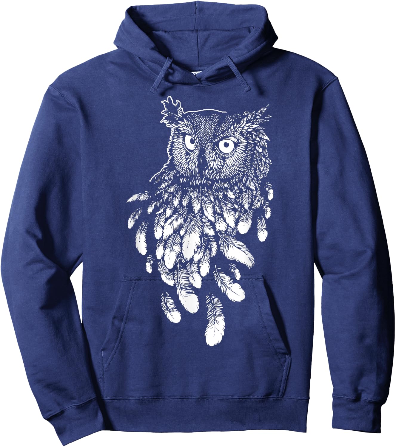 Owl Gift Tribal Owl Spirit Animal Hoodie - Hoodie | Navy