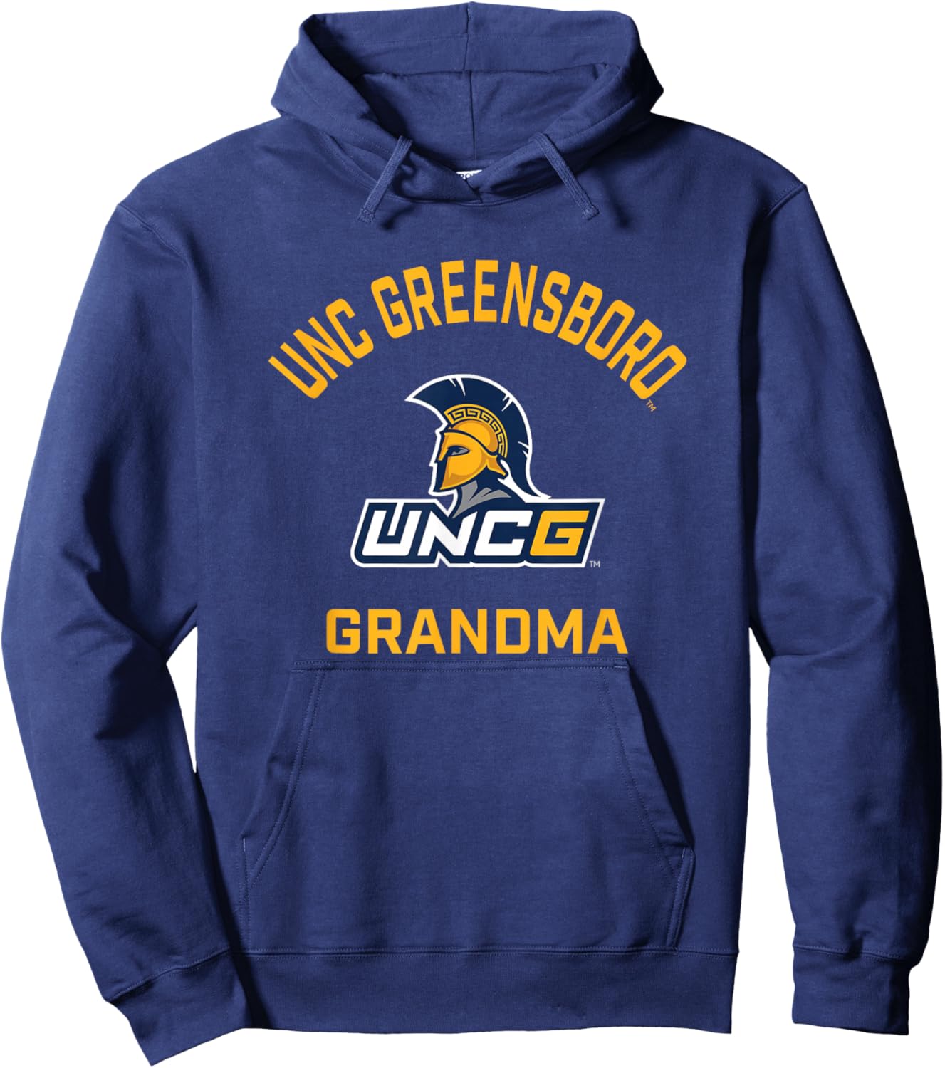 UNC Greensboro UNCG Spartans Arched Grandma Hoodie - Hoodie | Navy