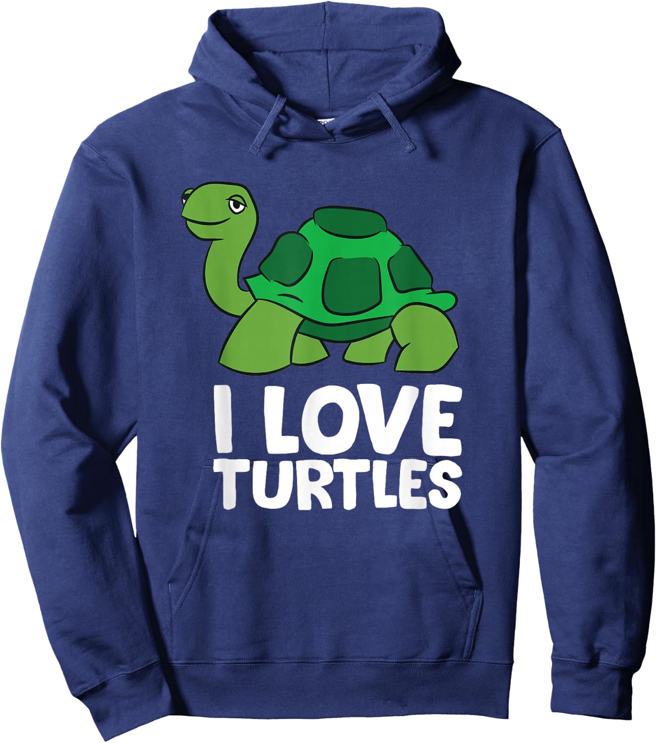 Love Sea Turtles I Love Turtles Hoodie - Hoodie | Navy