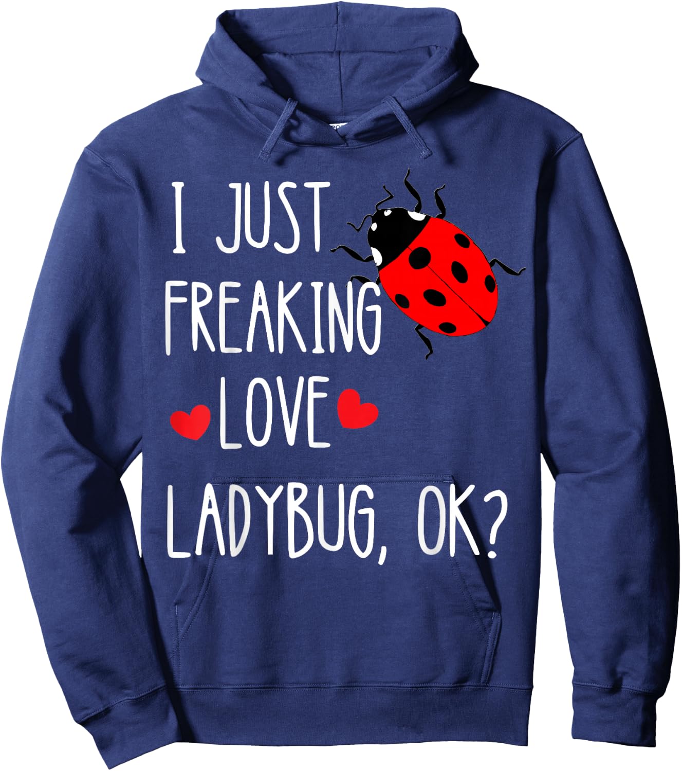 Ladybird Summer Insect Beetles Insect Customer Hoodie - Hoodie | Navy