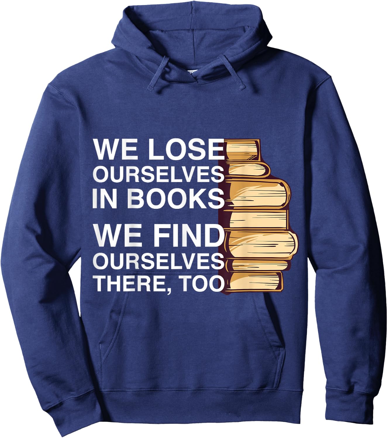 Book design for a book lover Hoodie - Hoodie | Navy