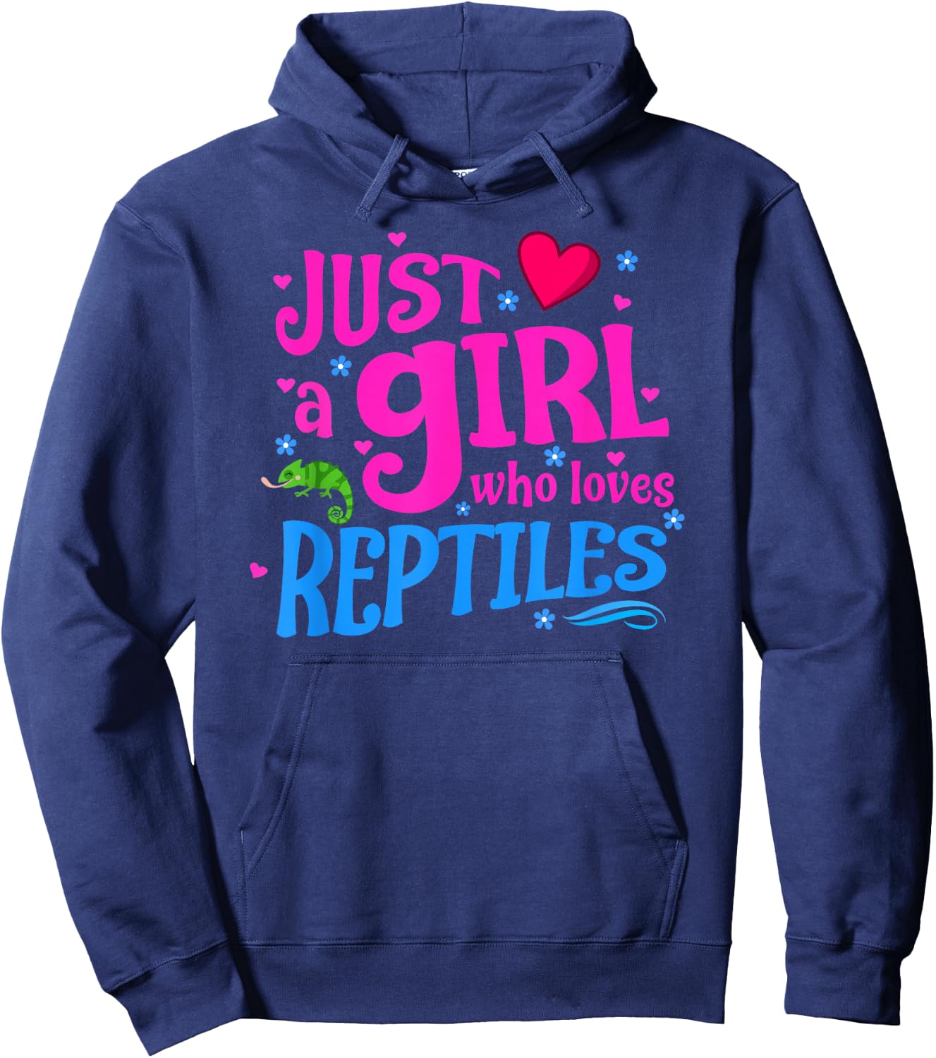 Just a Girl Who Loves Reptiles Hoodie - Hoodie | Navy