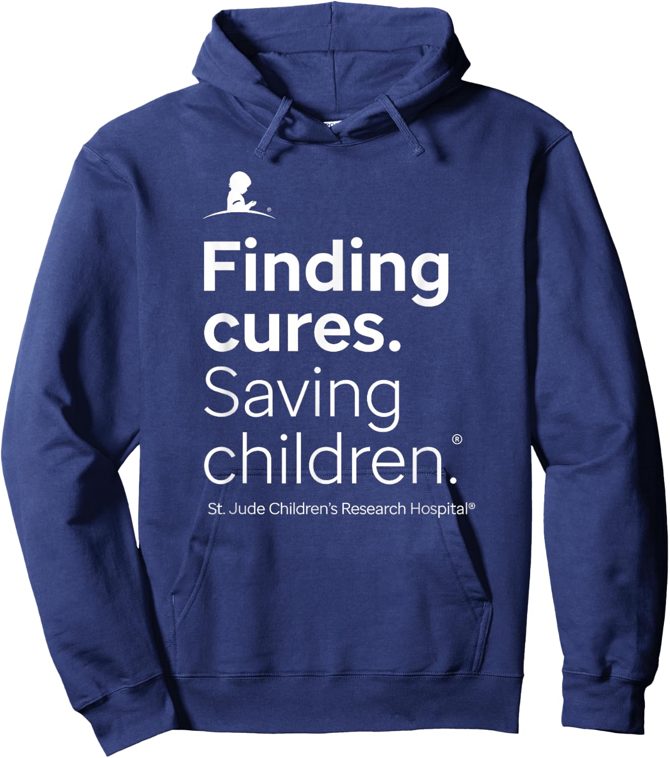 St. Jude Finding Cures. Saving Children. Red Hoodie - Hoodie | Navy