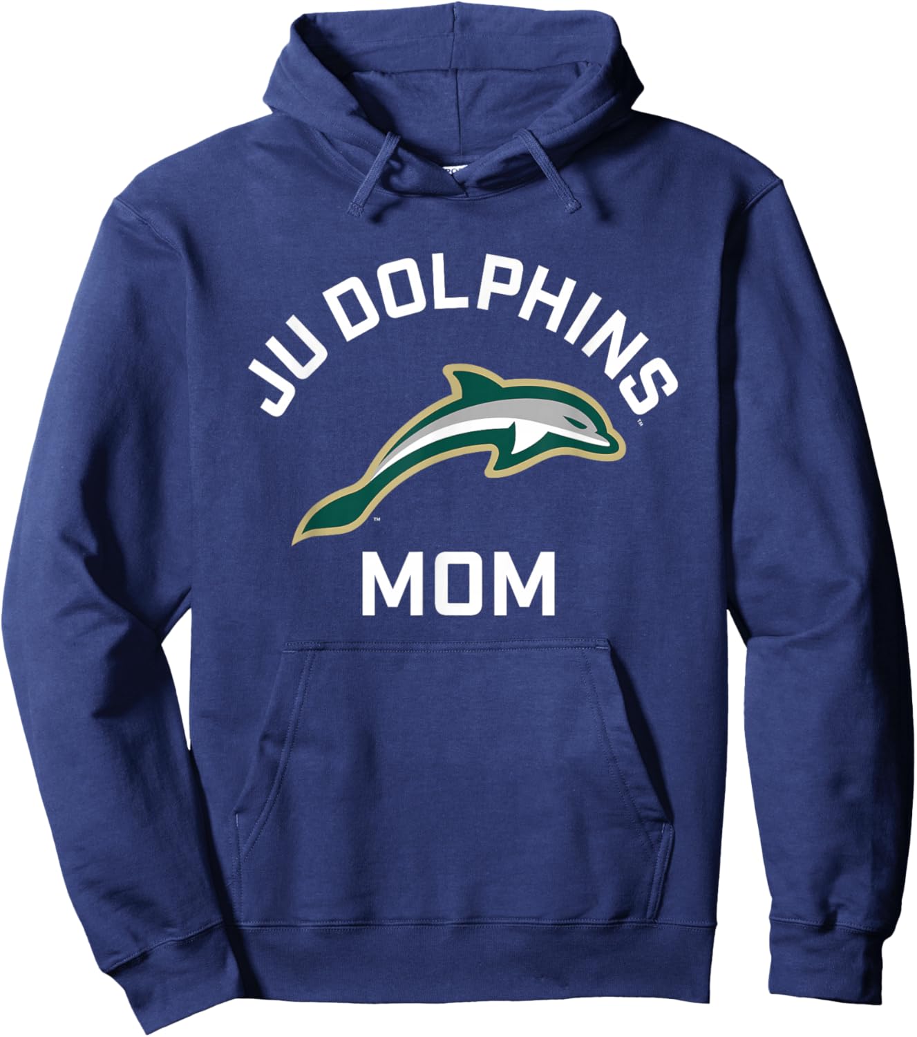 Jacksonville University Dolphins Arched Mom Hoodie - Hoodie | Navy