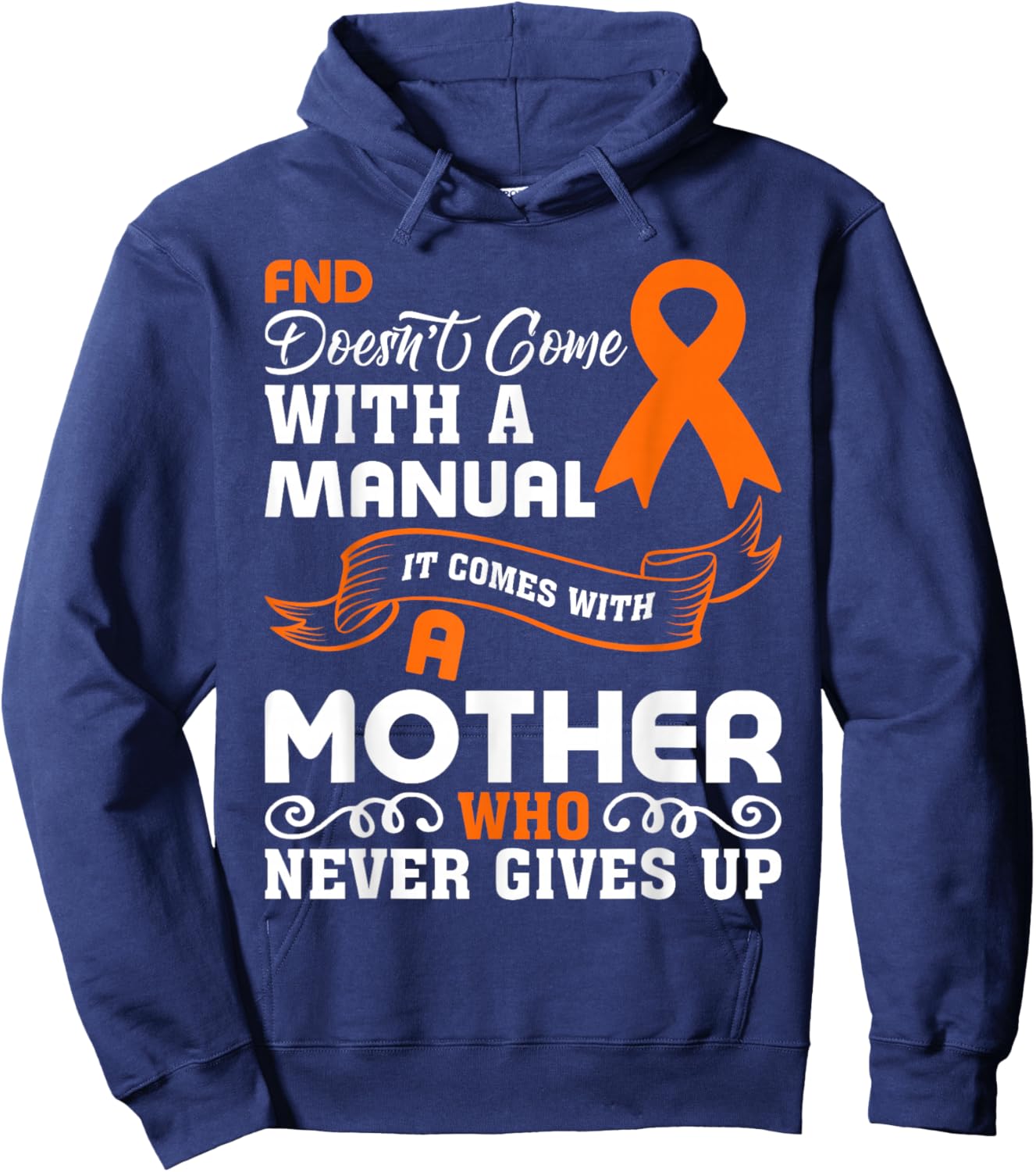 FND Awareness FND Mom Hoodie - Hoodie | Navy