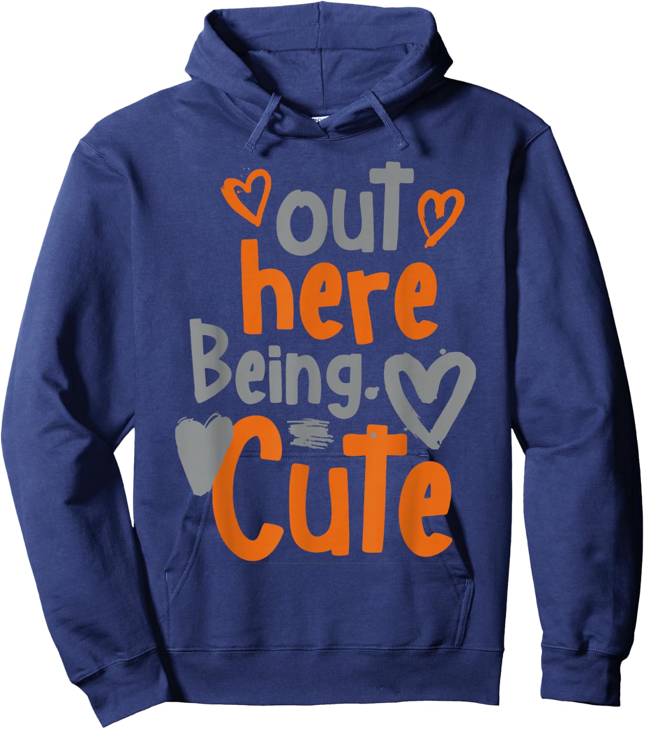 Out Here Being Cute Hoodie - Hoodie | Navy