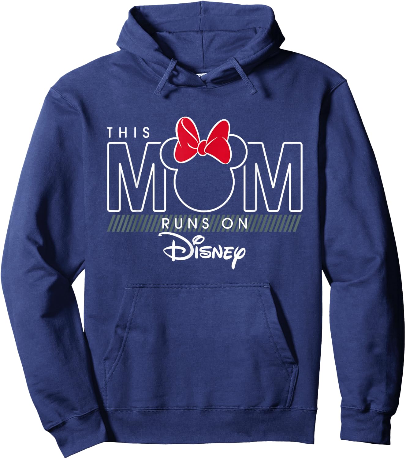 Disney Minnie Mouse This Mom Runs on Disney Hoodie - Hoodie | Navy