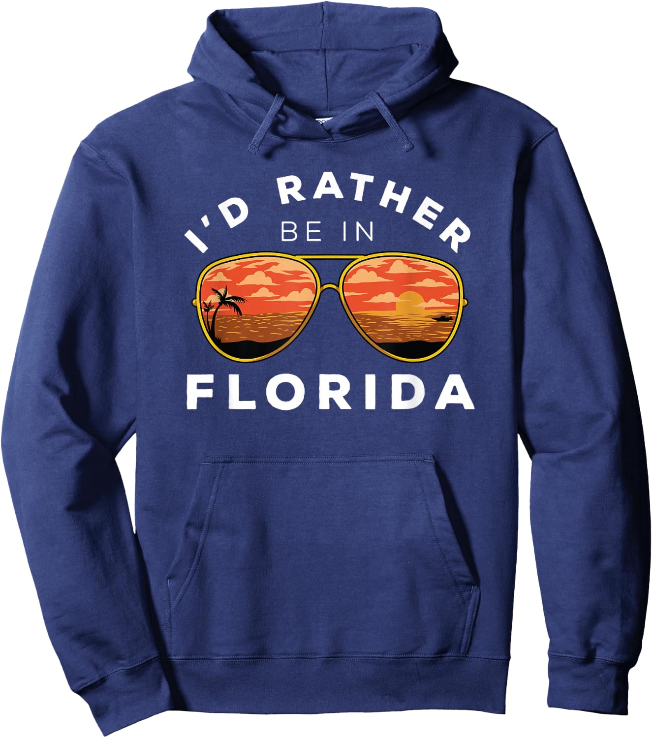 I'd Rather Be In Florida Hoodie - Hoodie | Navy