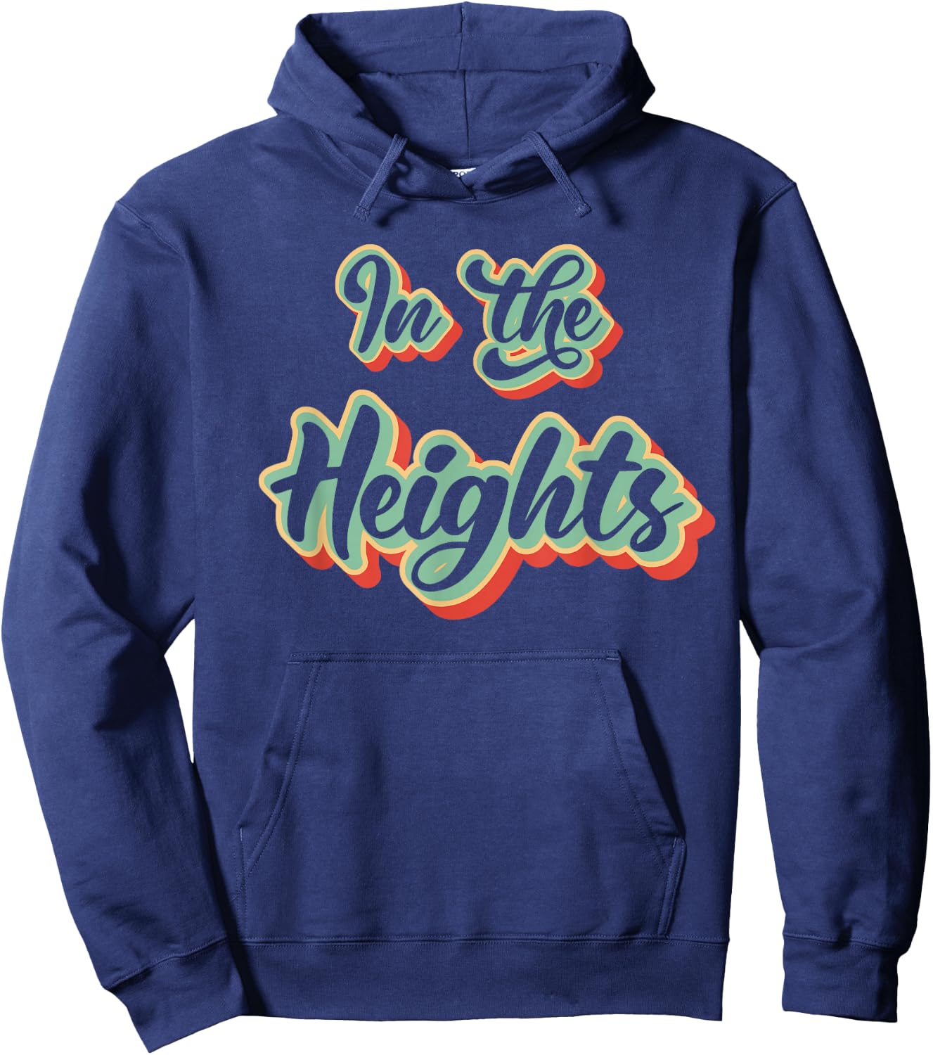 In New York the Washington Heights Black Adult Hoodie - Hoodie | Navy