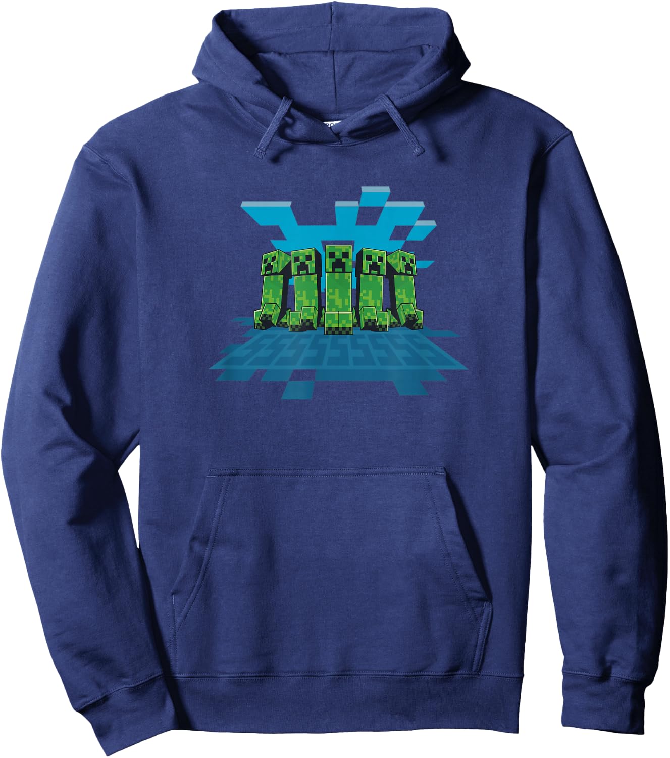 Minecraft Creeper Mob Line Up Hoodie - Hoodie | Navy