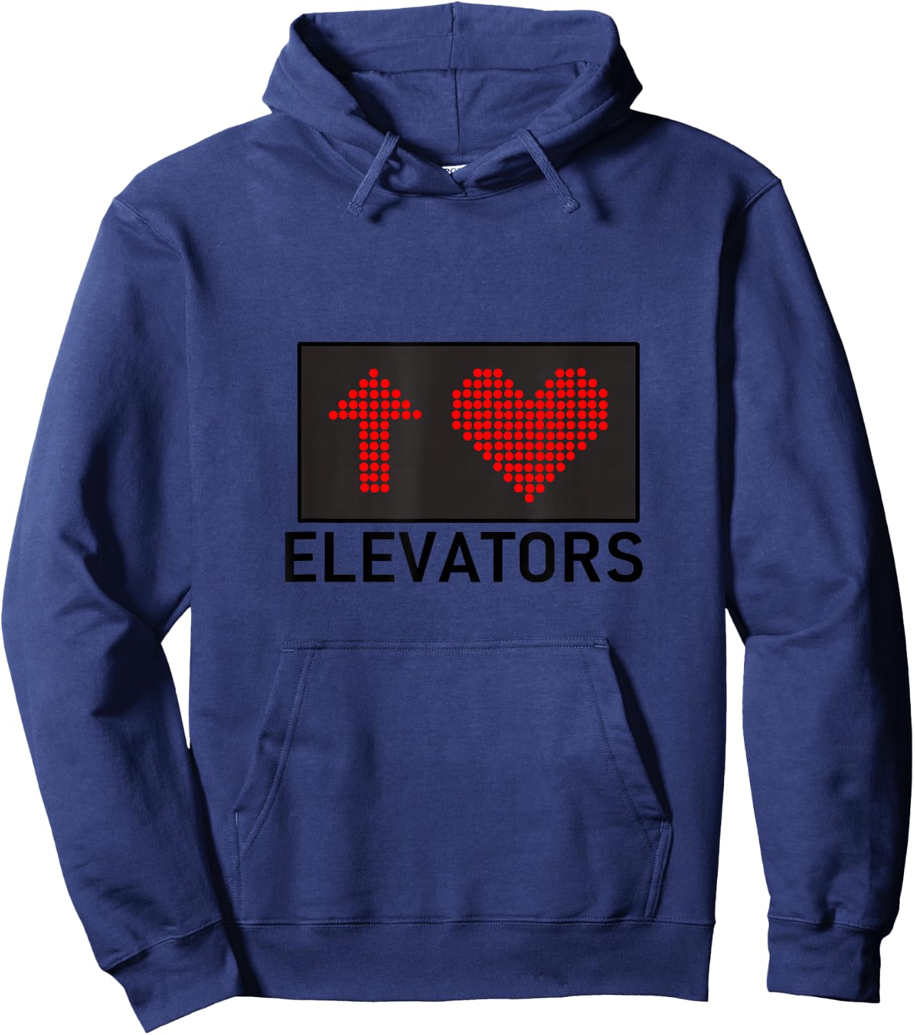 I Love Elevators Hoodie - Hoodie | Navy