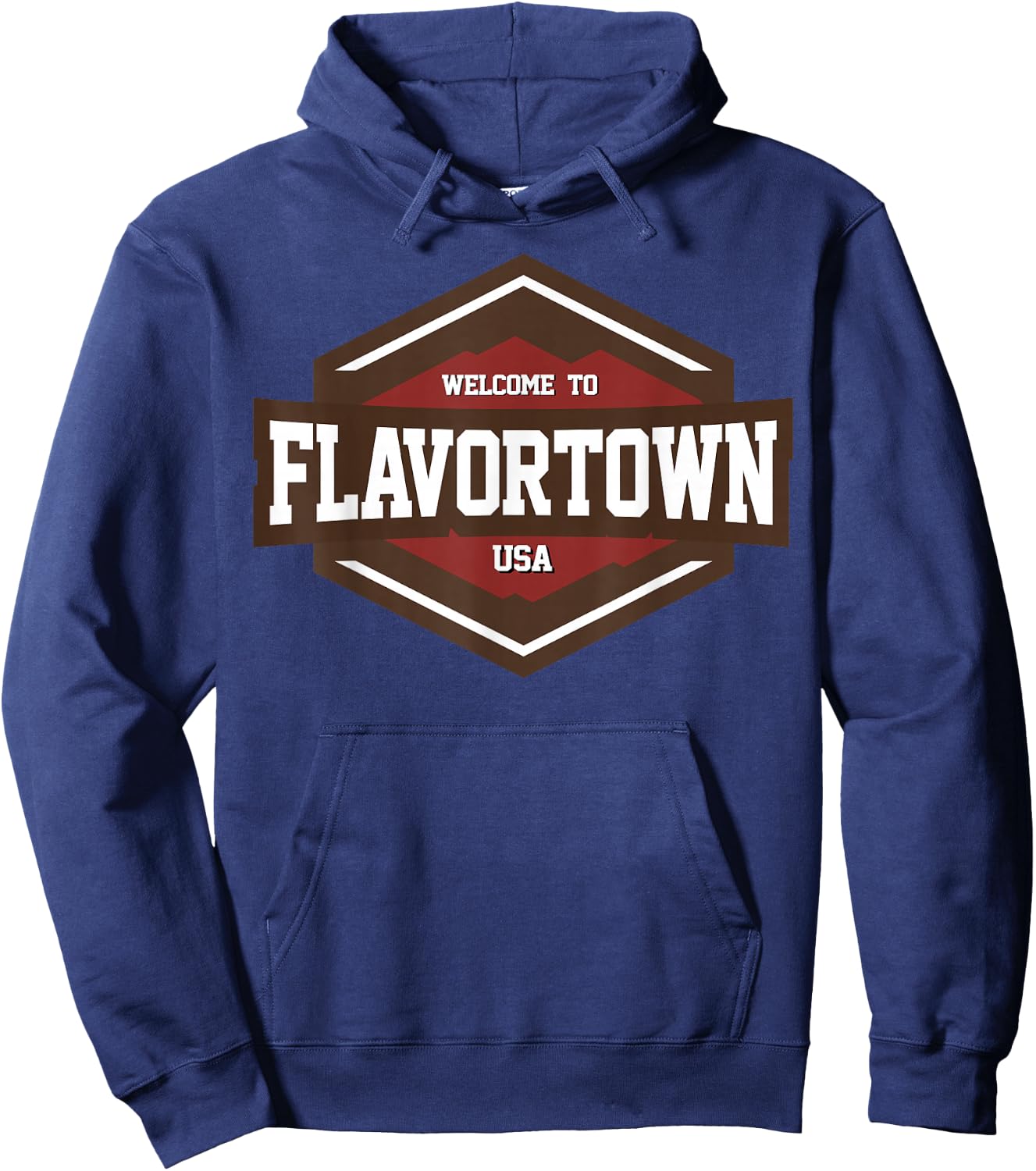 Welcome to Flavortown USA Food Lover Hoodie - Hoodie | Navy