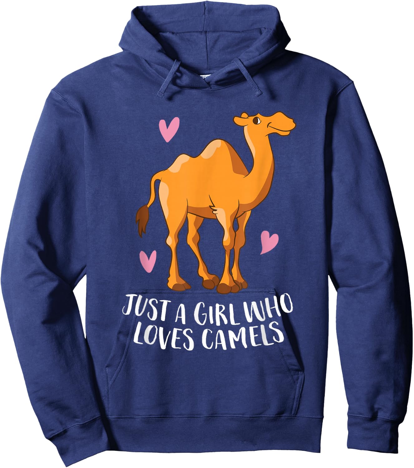 Just a Girl Who Loves Camels Cute Camel Girl Hoodie - Hoodie | Navy