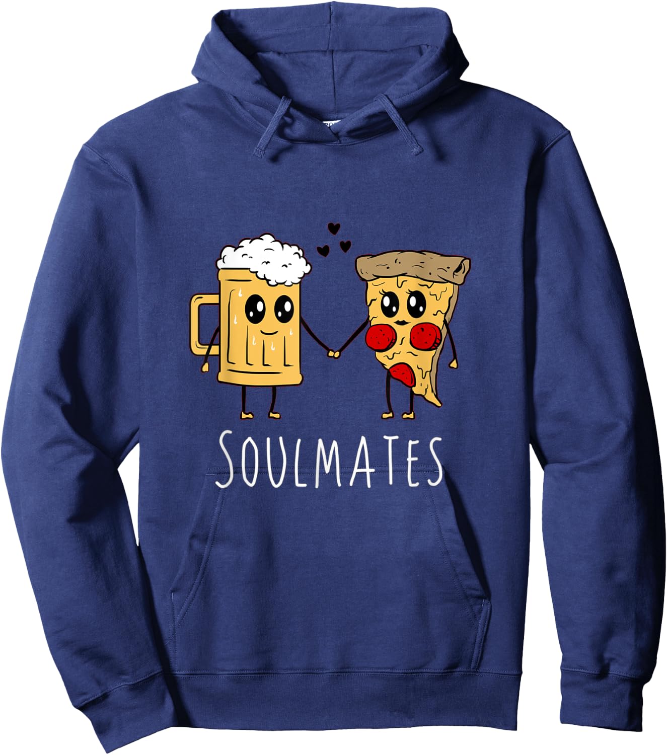Soulmates Pizza Beer Hoodie - Hoodie | Navy