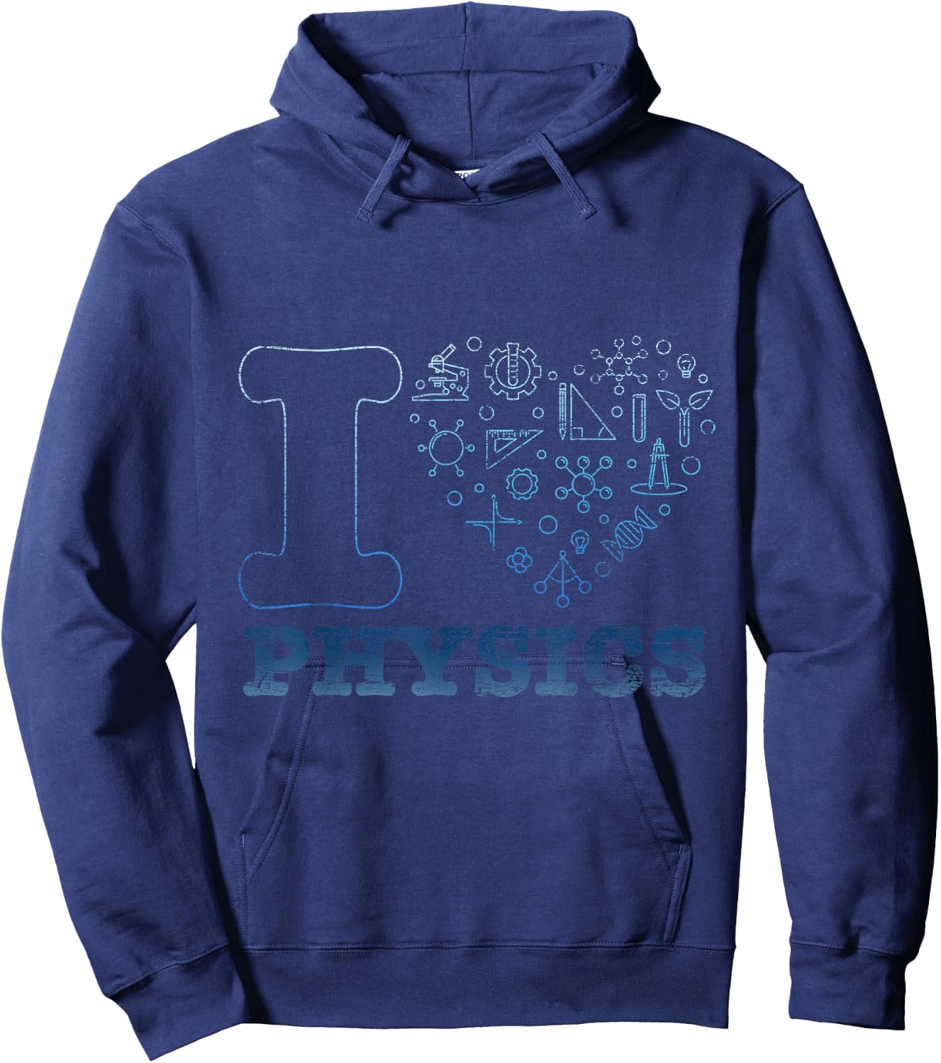 I Love Physics Physicist Gift Physics Hoodie - Hoodie | Navy