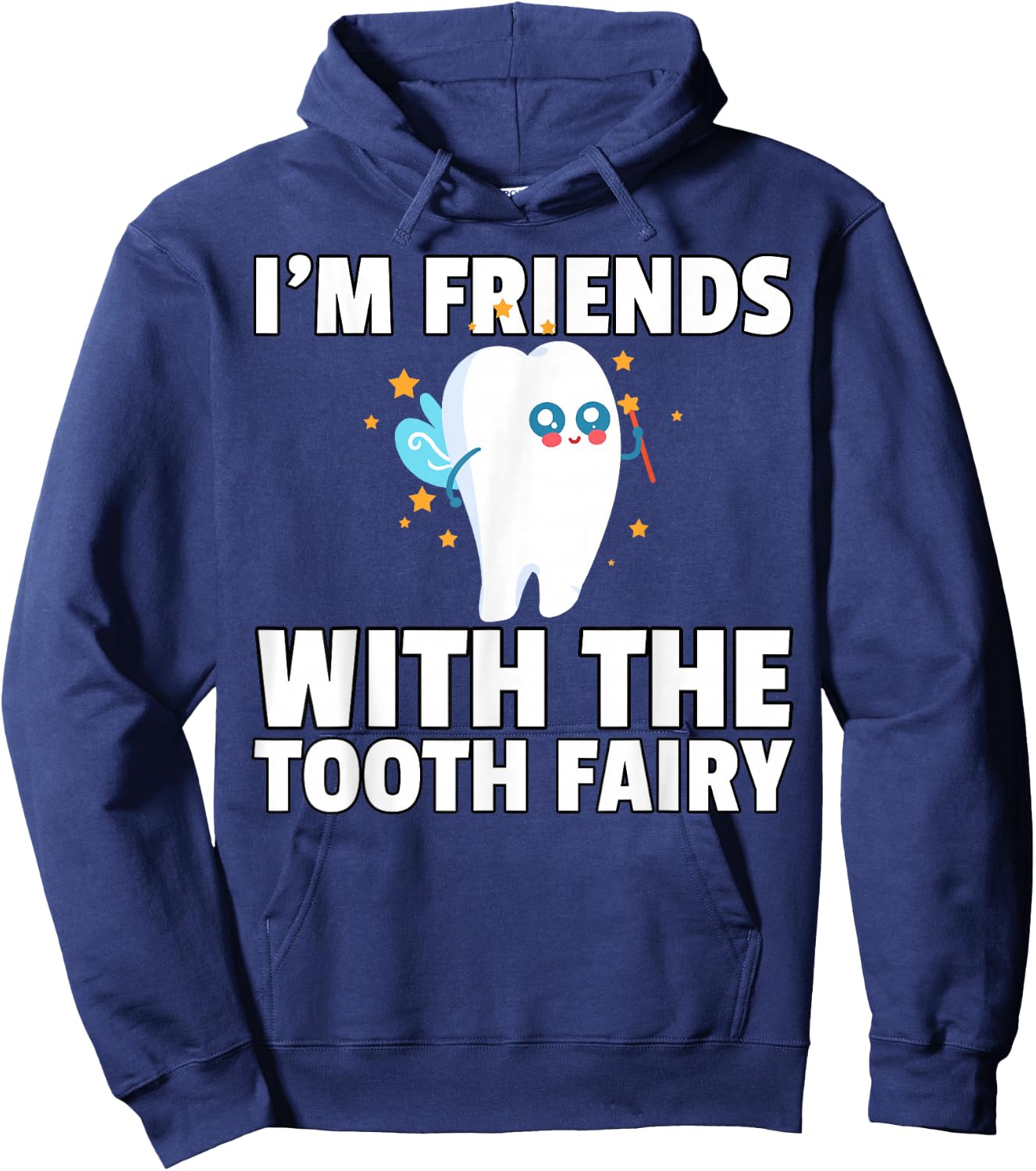 Tooth Fairy First Teeth For Girls Hoodie - Hoodie | Navy