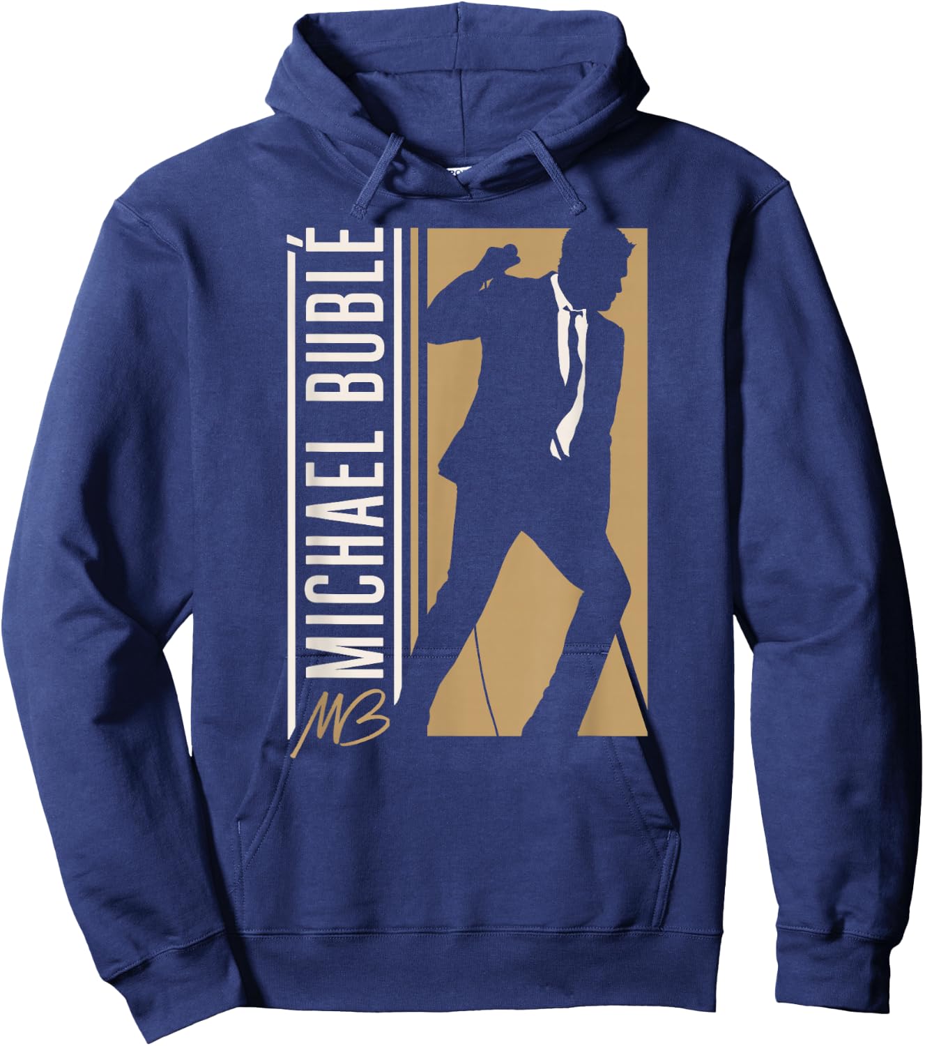 Michael Bublé Vertical Silhouette Hoodie - Hoodie | Navy