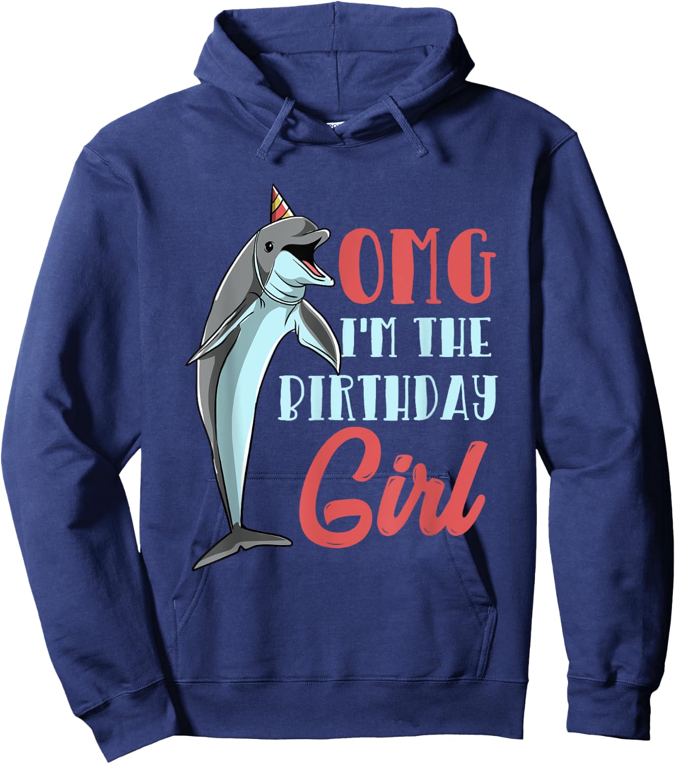 Dolphin Birthday Women Cute Dolphin Girl Hoodie - Hoodie | Navy