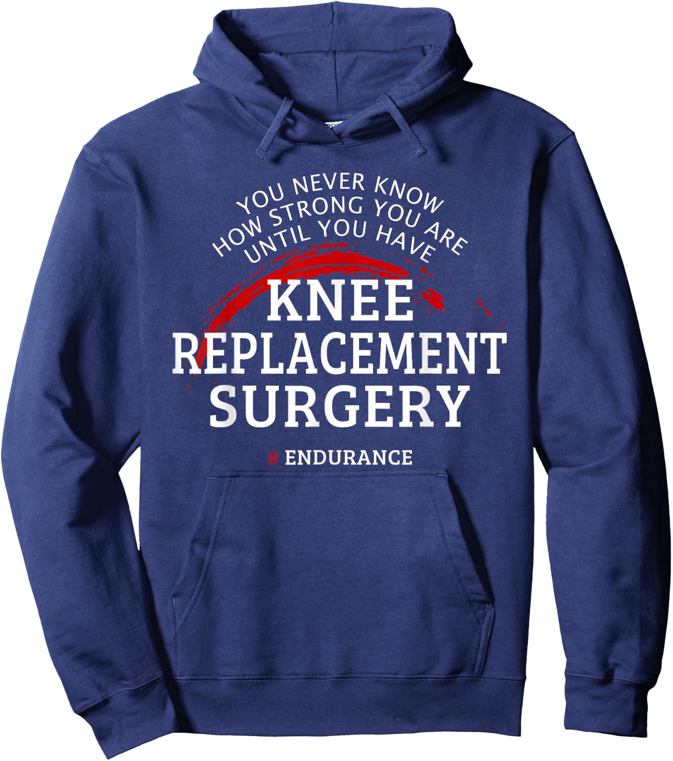 Knee Replacement Surgery Recovery Get Well Hoodie - Hoodie | Navy