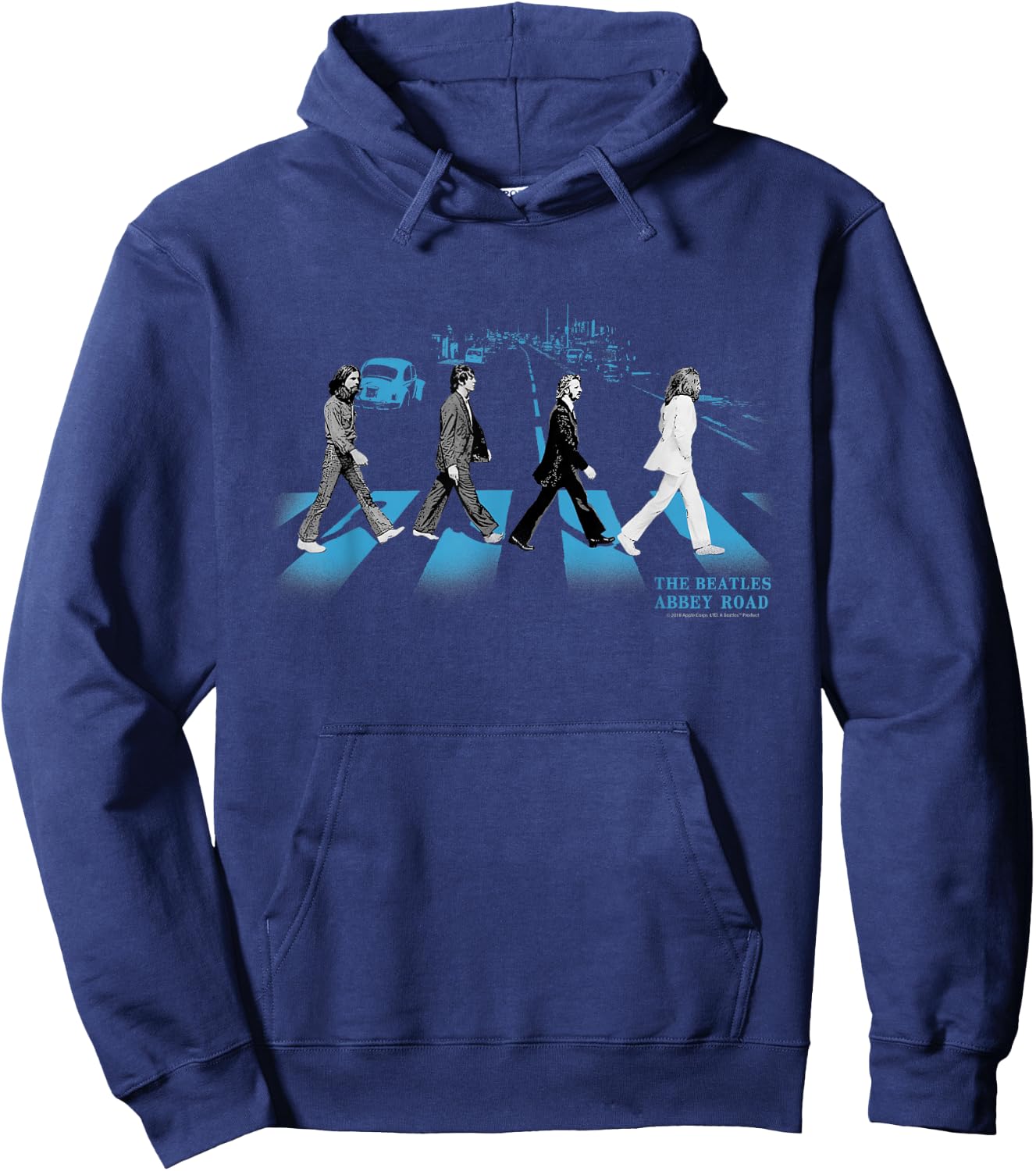 The Beatles - Abbey Road street blues Hoodie - Hoodie | Navy