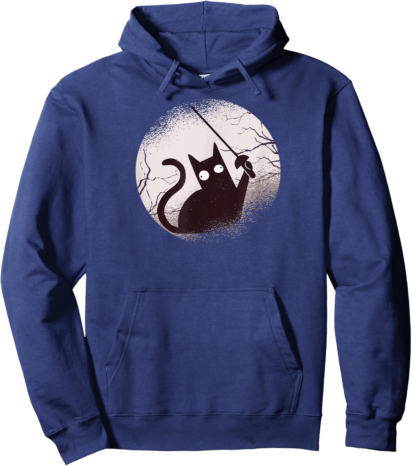 Fencing Game gamer fencer sport fencing Cat Hoodie - Hoodie | Navy