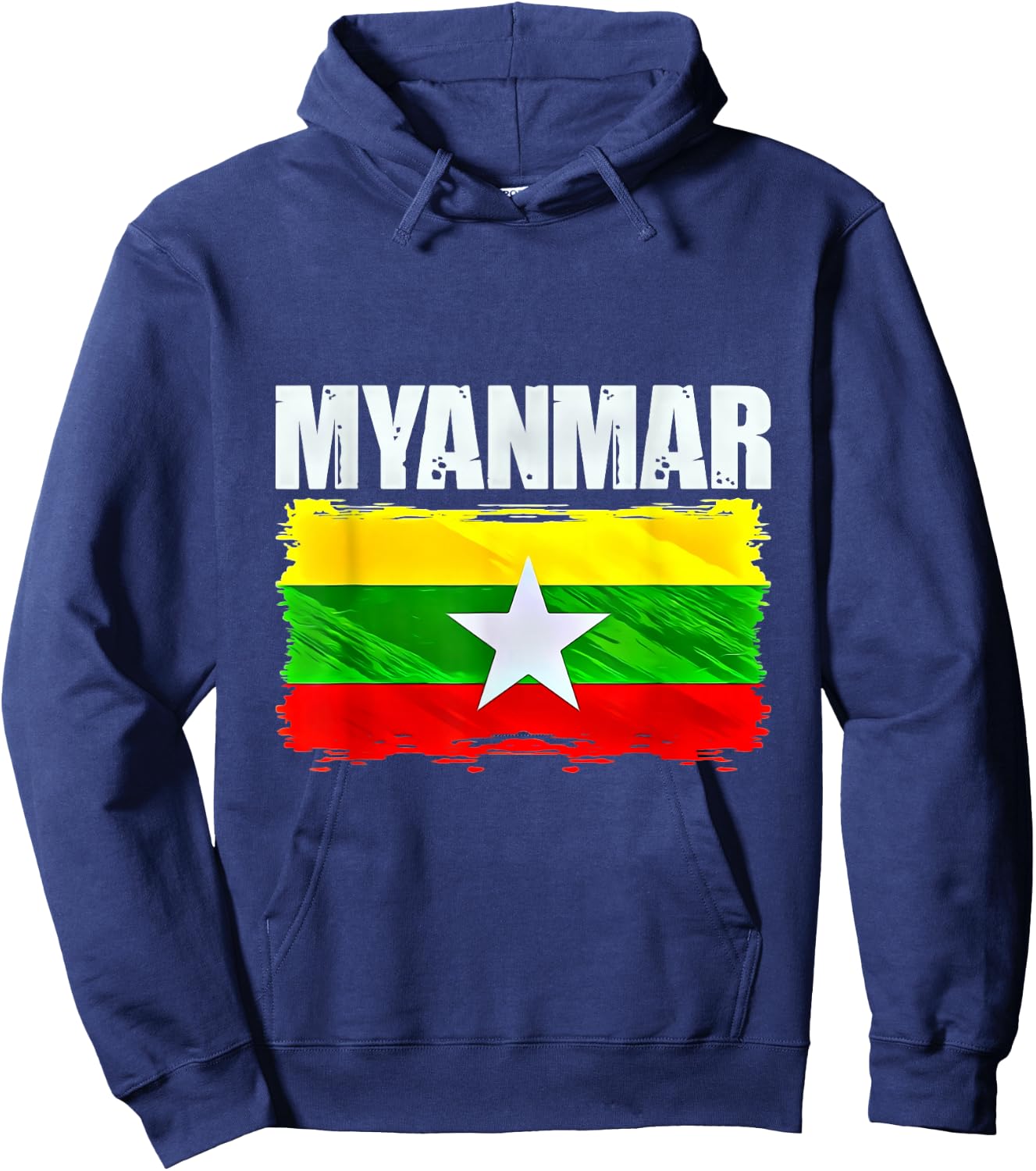Myanmar Flag Emblem Hoodie - Hoodie | Navy