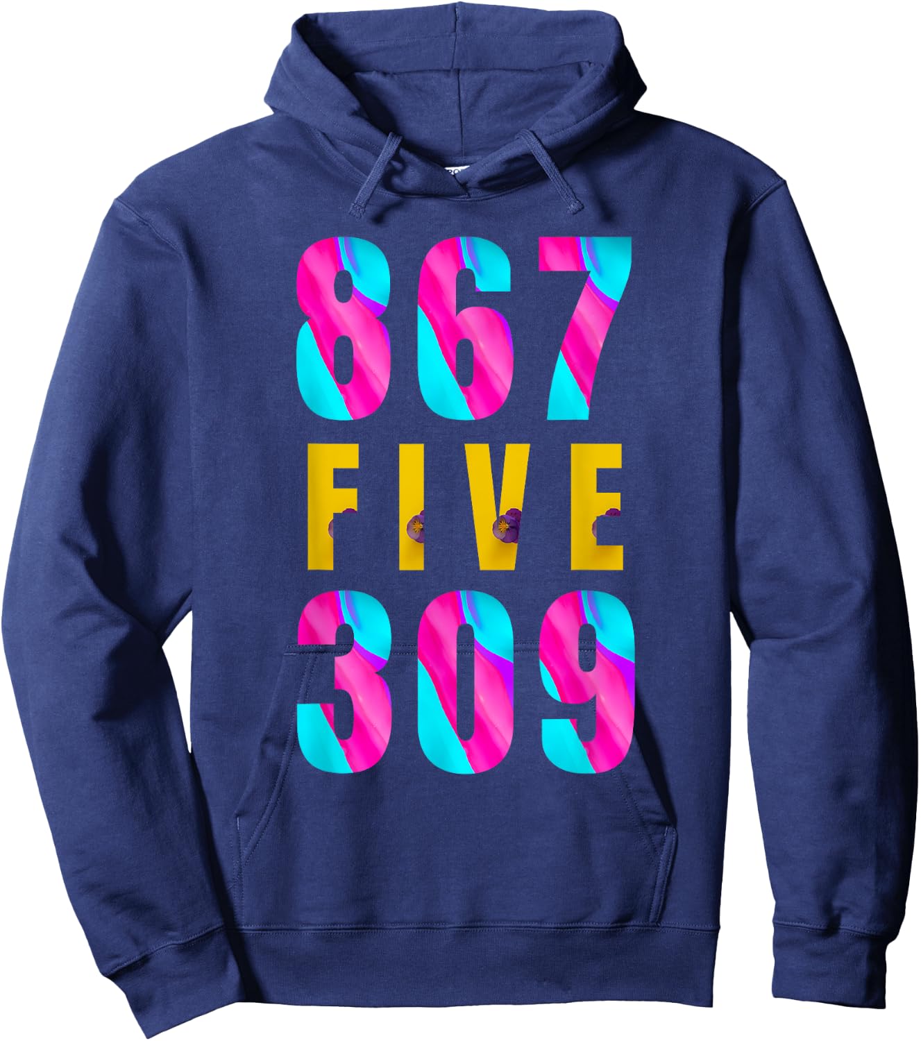 Jenny Phone Number 867-5309 Funny Rock Music Hoodie - Hoodie | Navy