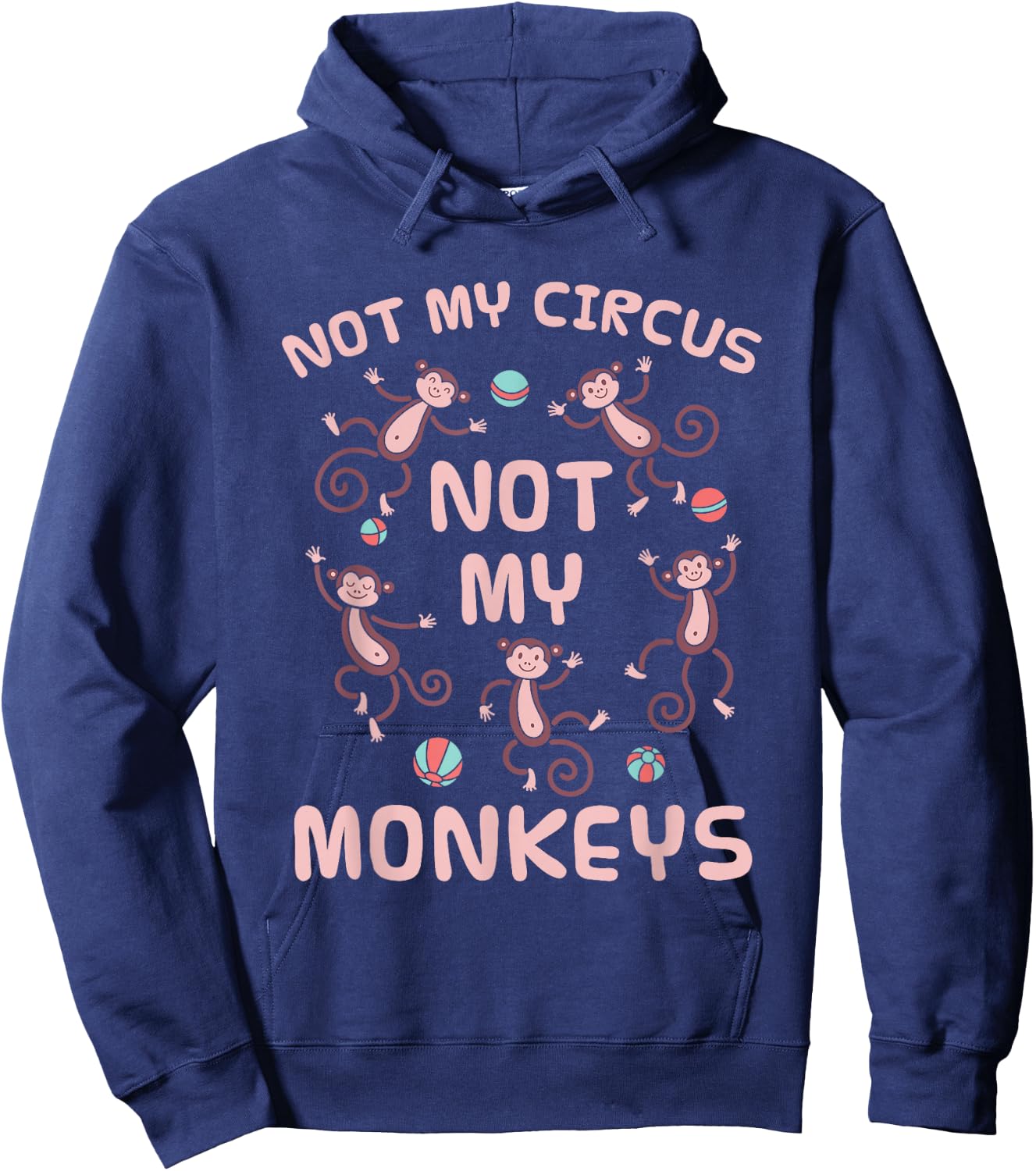 Nicht Mein Zirkus Nicht Meine Monkeys Hoodie - Hoodie | Navy