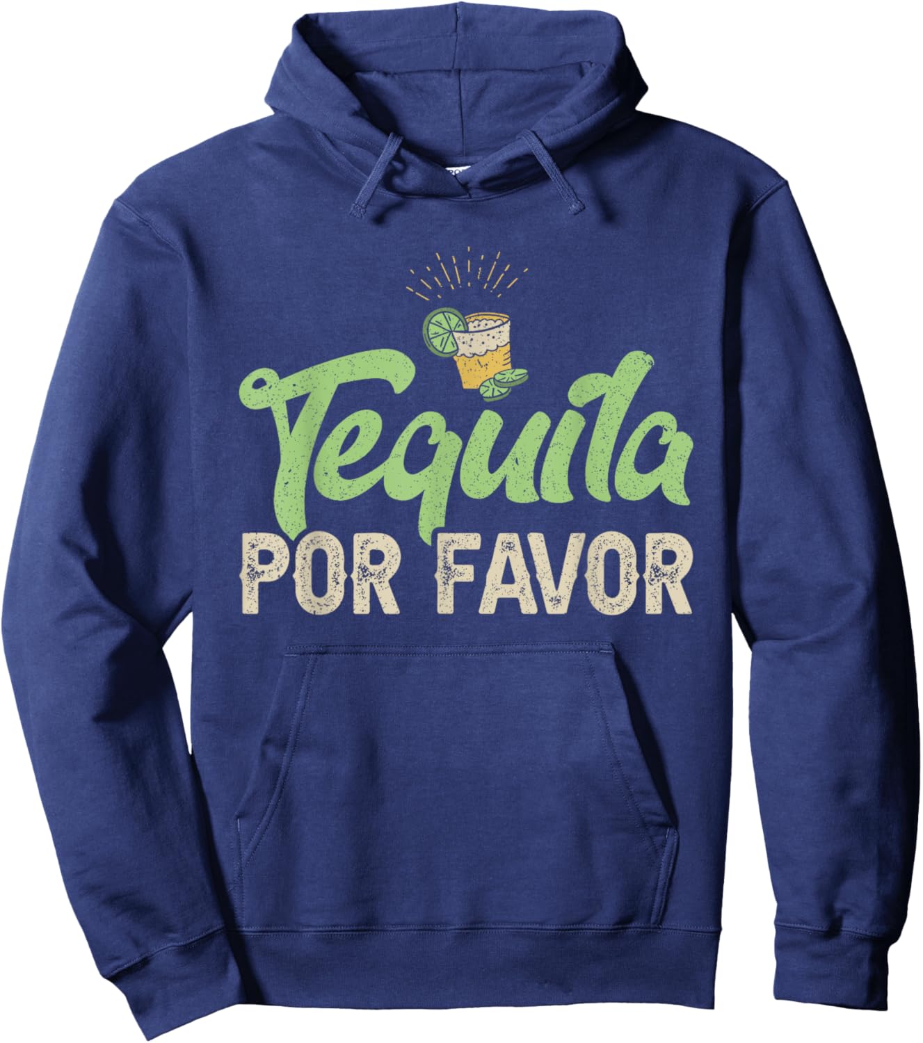 Tequila Por Favor Hoodie - Hoodie | Navy