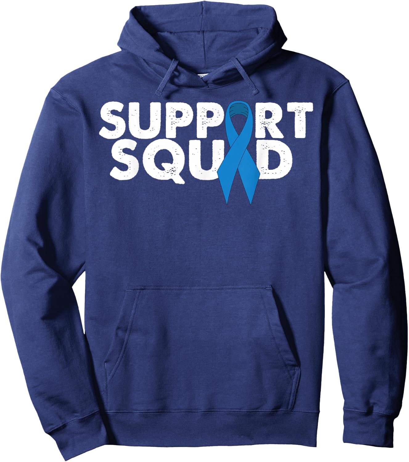Colon Cancer Support Squad Hoodie - Hoodie | Navy