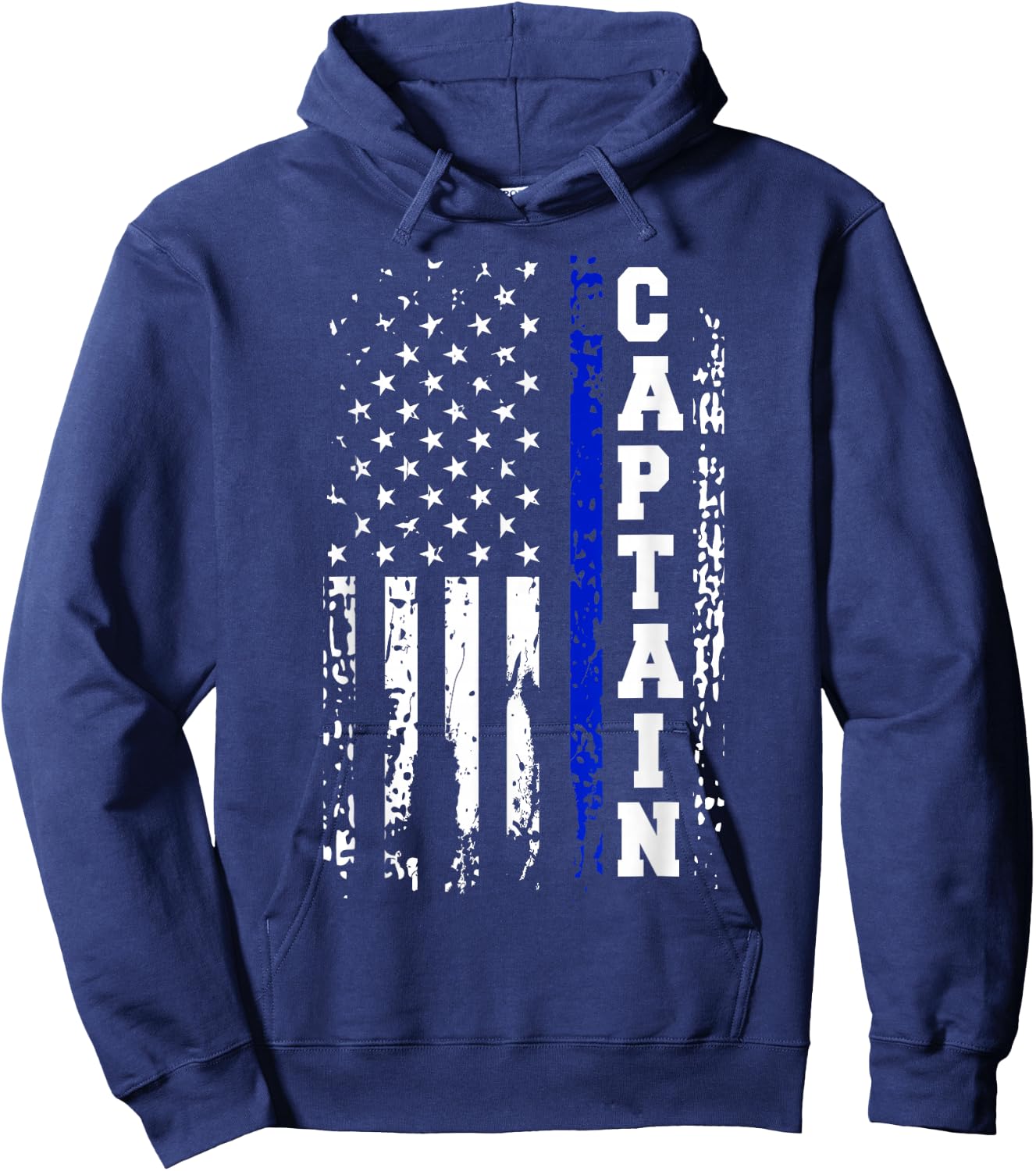 Police Captain Shirt Police Rank Captain Gift Hoodie - Hoodie | Navy