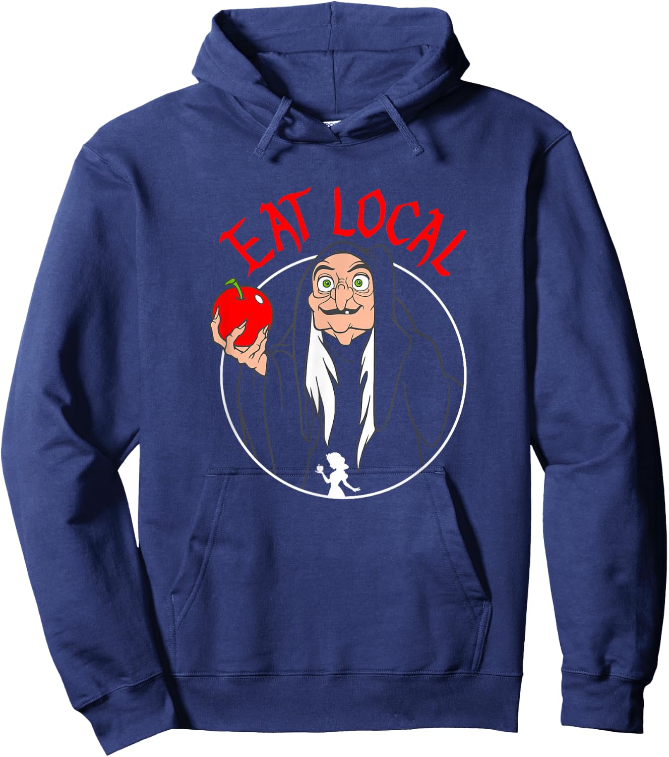 Disney Snow White Evil Queen Apple Eat Local Hoodie - Hoodie | Navy