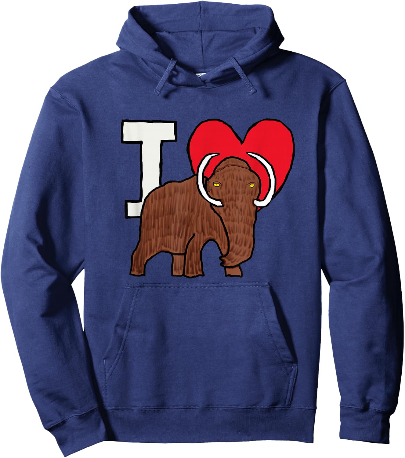 I Love Woolly Mammoths Hoodie - Hoodie | Navy