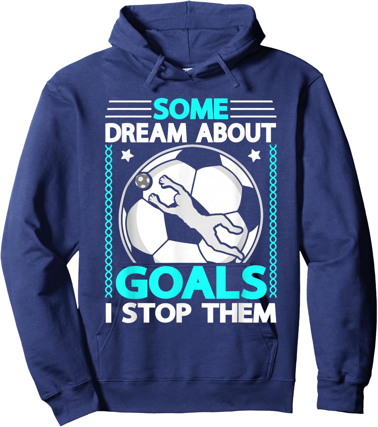 Kids Goalkeeper Soccer Goalie Hoodie - Hoodie | Navy
