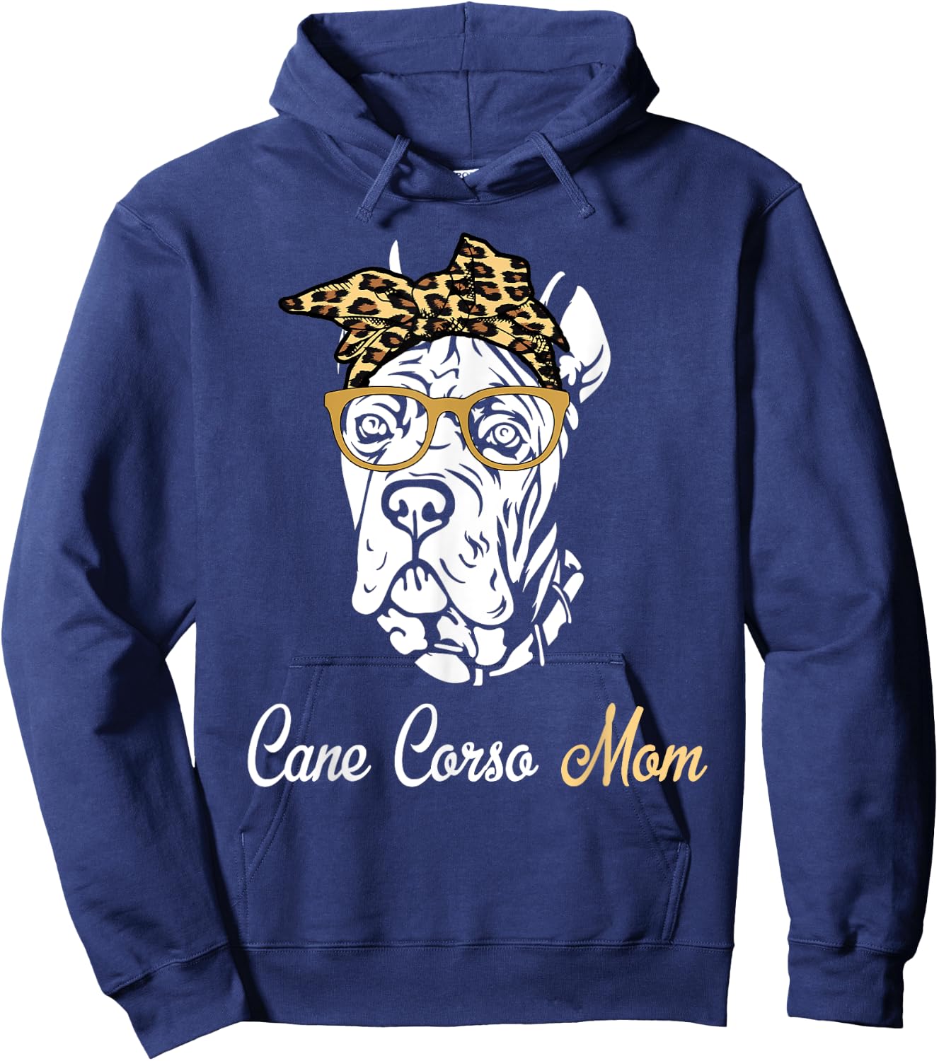 Birthday and Mother's day Gift-Cane Corso Mom Hoodie - Hoodie | Navy