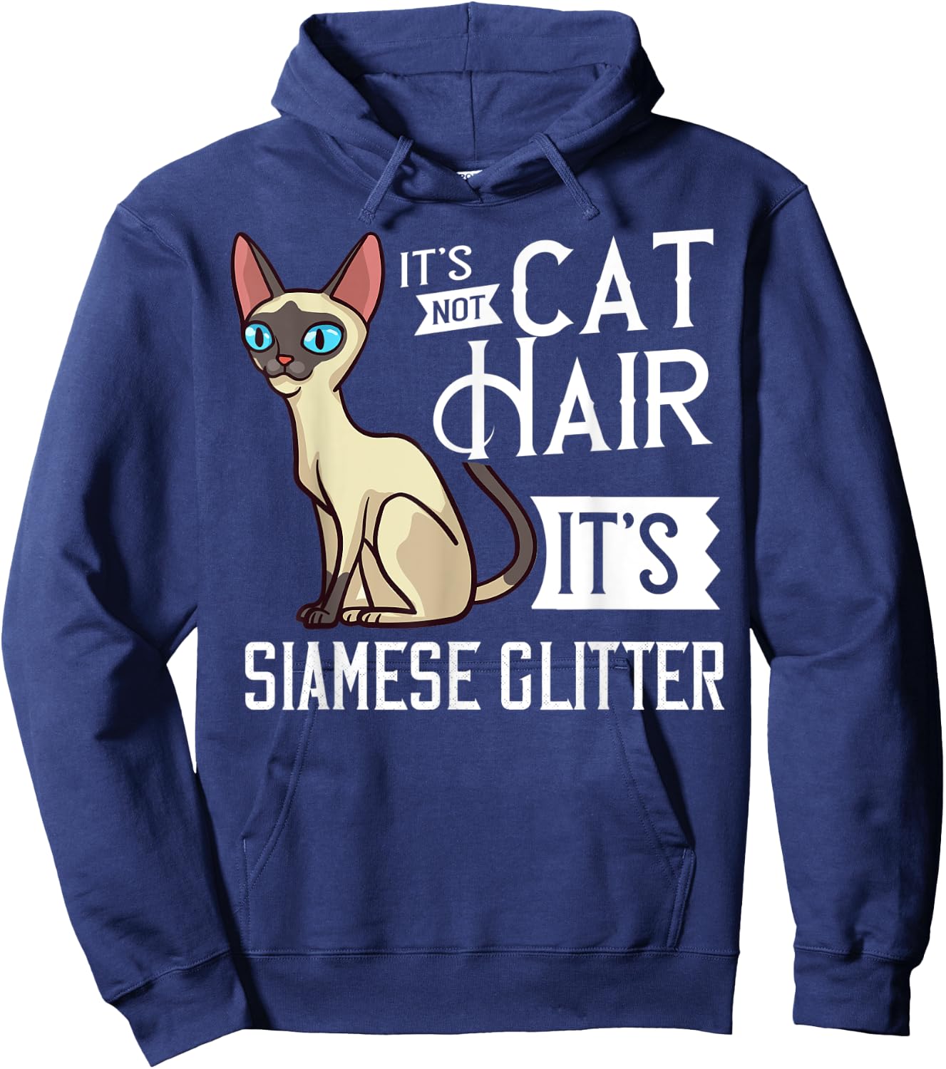 Siamese Cat Gift Kitten Owner Lover Hoodie - Hoodie | Navy