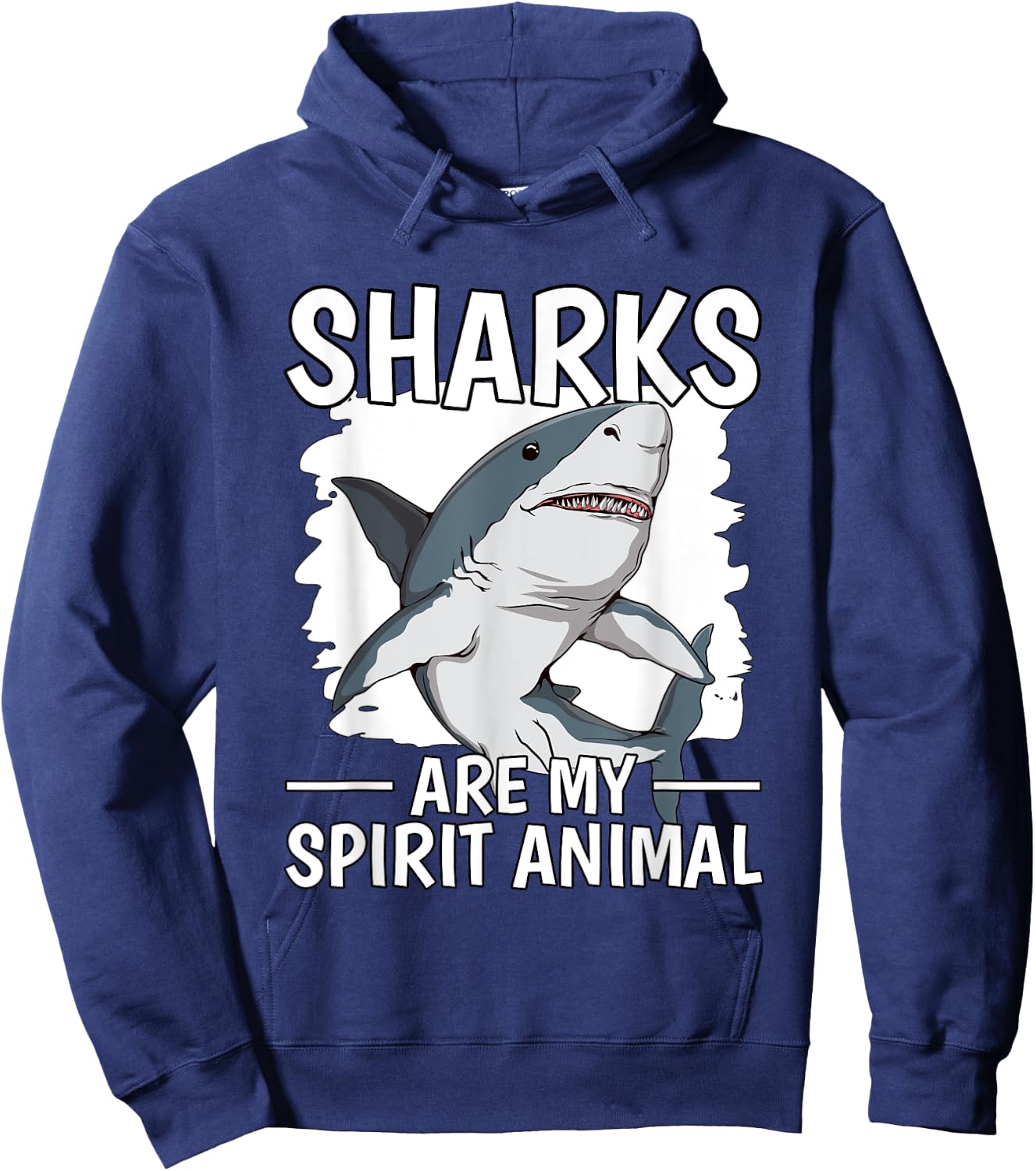 Shark Quote Sharks Are My Spirit Animal Sharks Hoodie - Hoodie | Navy