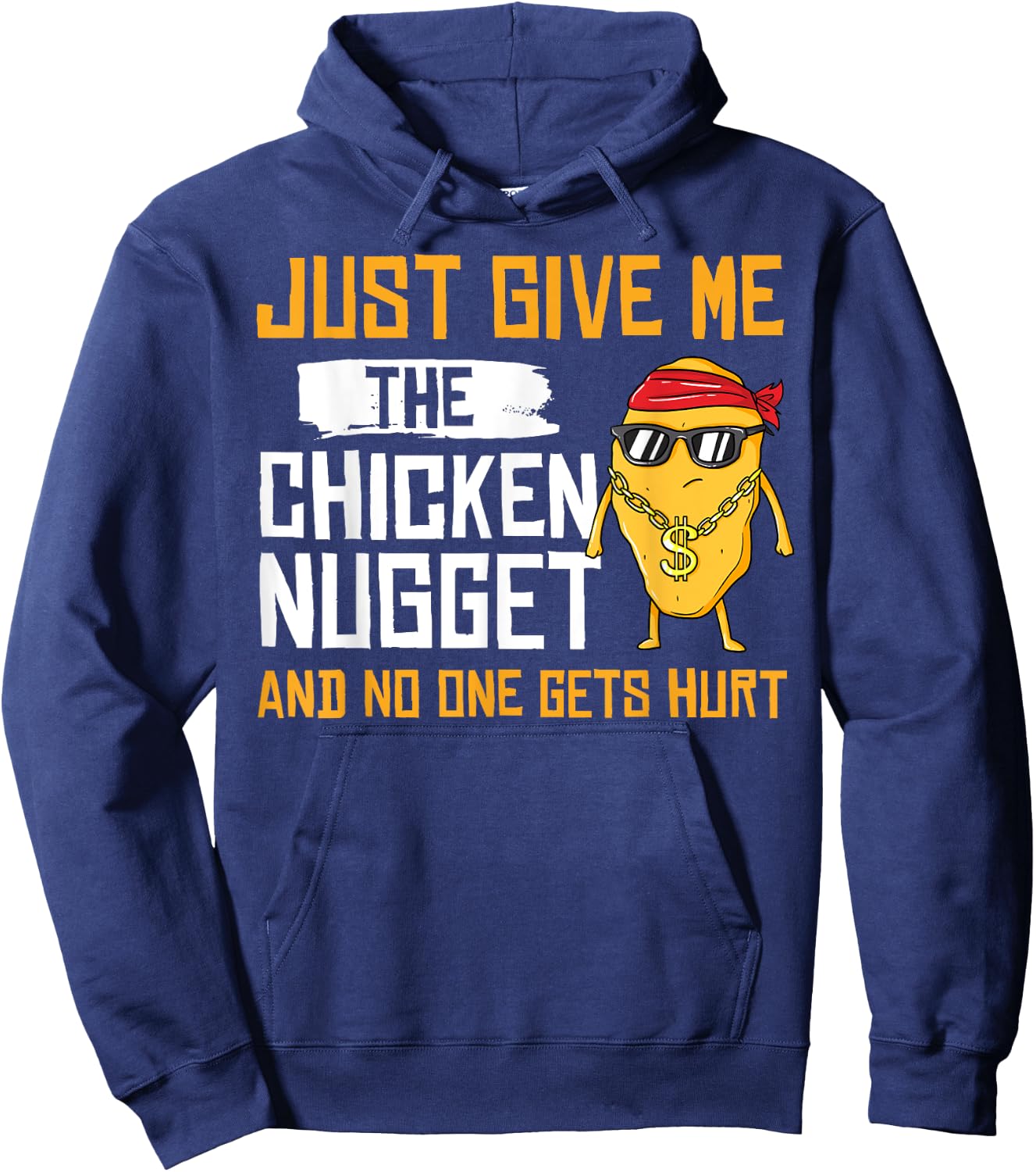 Nug Life Gift Chicken Tender Nugget Hoodie - Hoodie | Navy