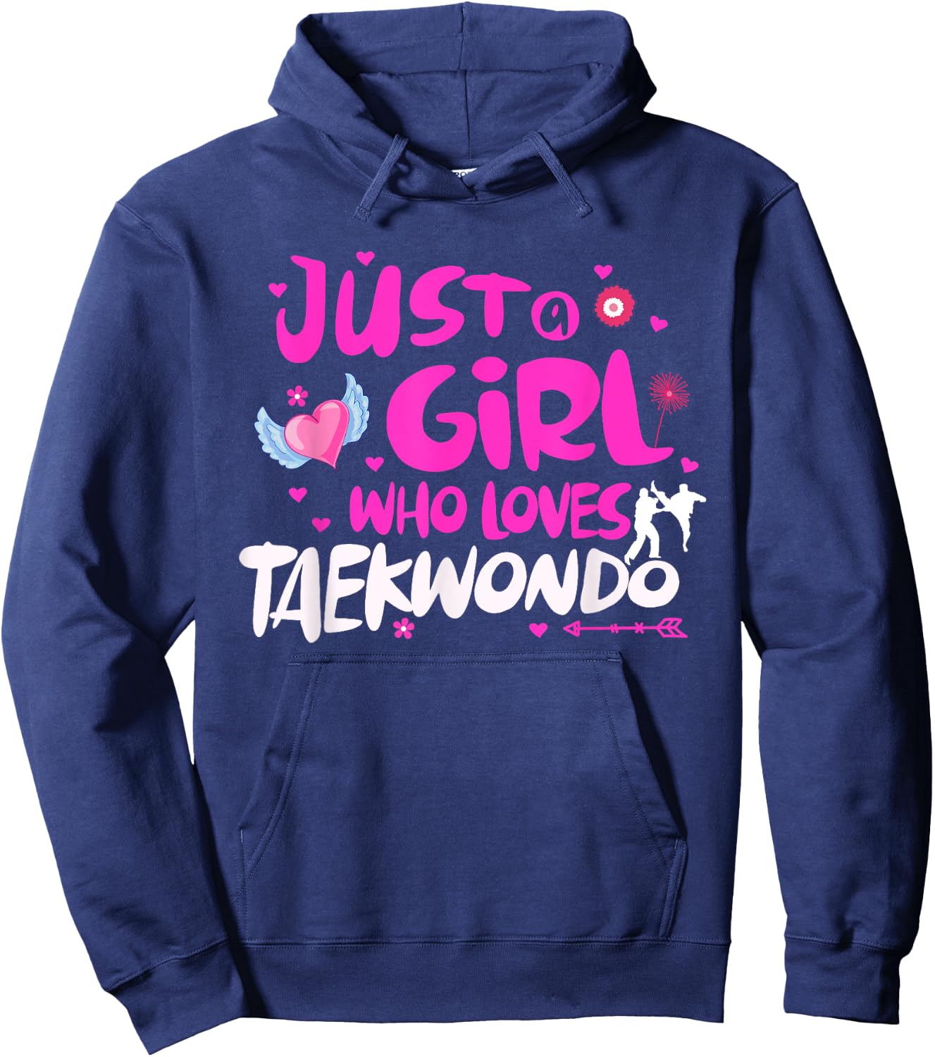 Just a Girl Who Loves Taekwondo Hoodie - Hoodie | Navy