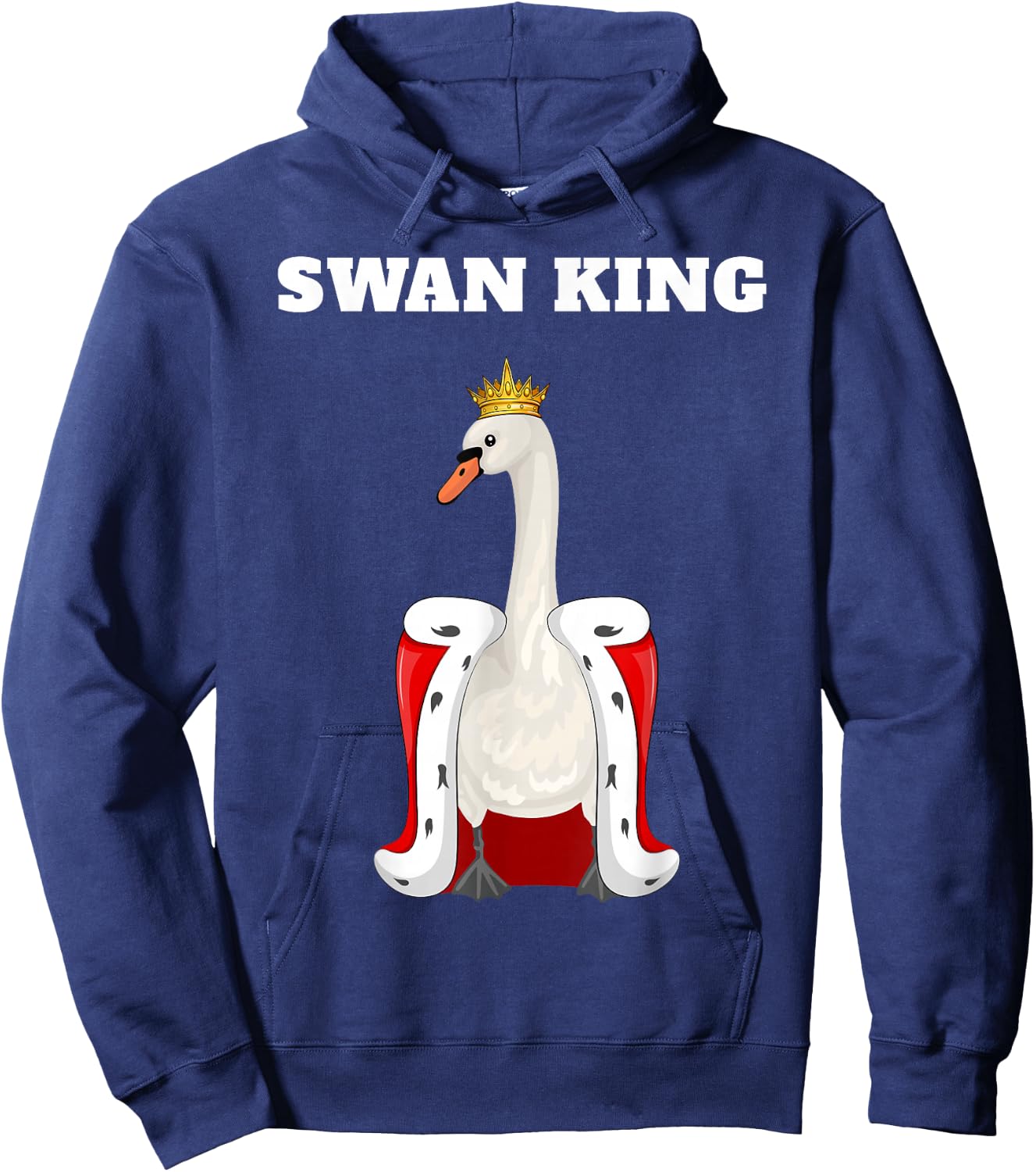 Swan King | Swan | Boys Swan Hoodie - Hoodie | Navy