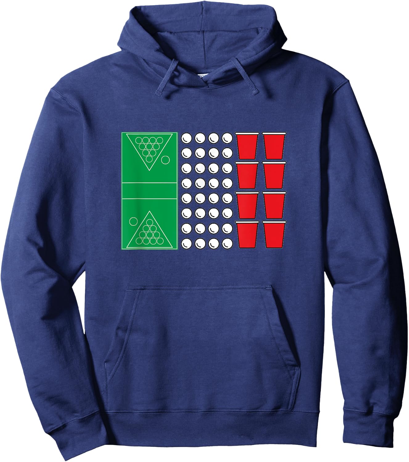 Beer Pong Italy Flag Italian Beerpong Italia Hoodie - Hoodie | Navy