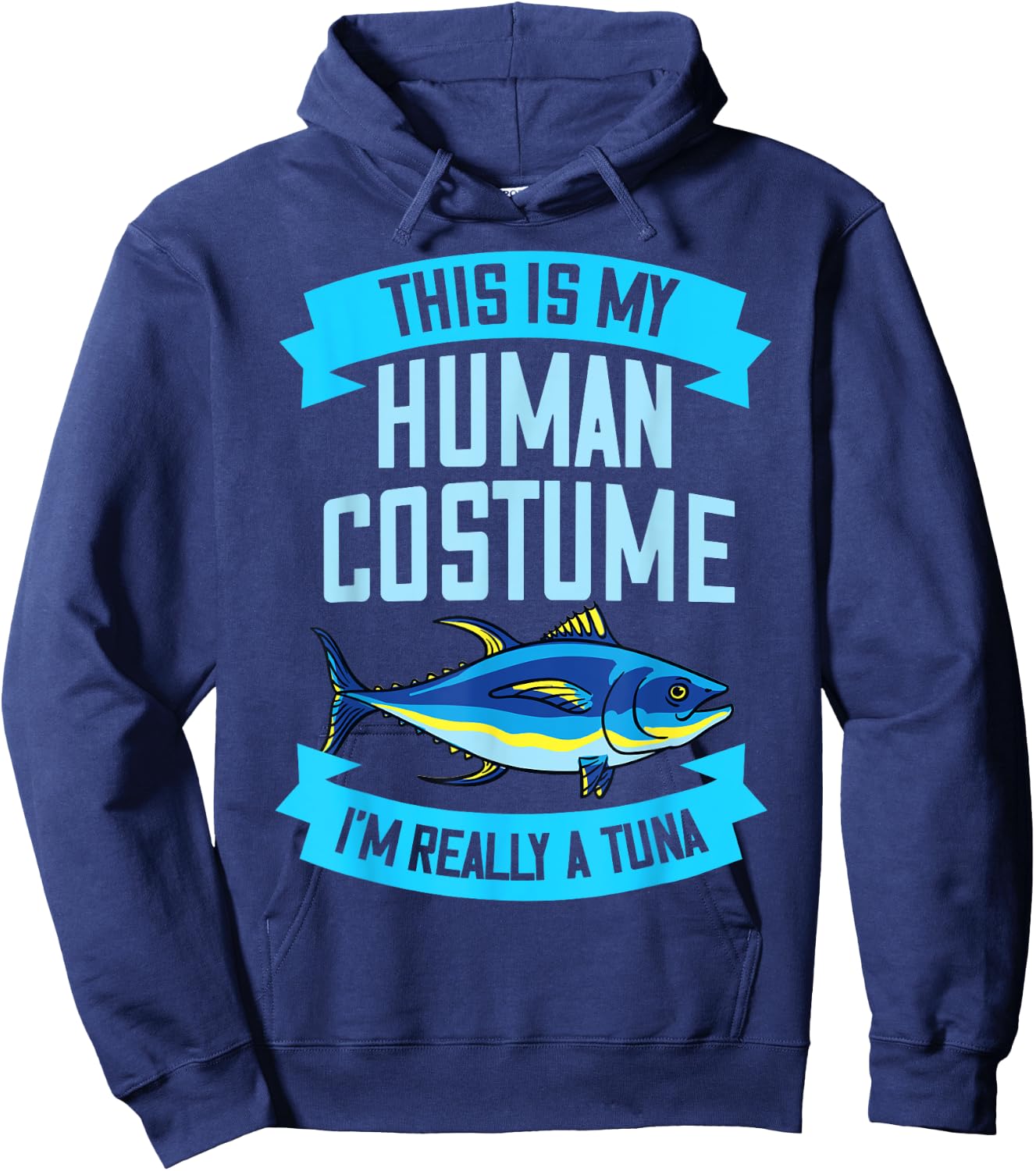 Red Tuna Costume Gift Bluefin Tuna Fish Hoodie - Hoodie | Navy
