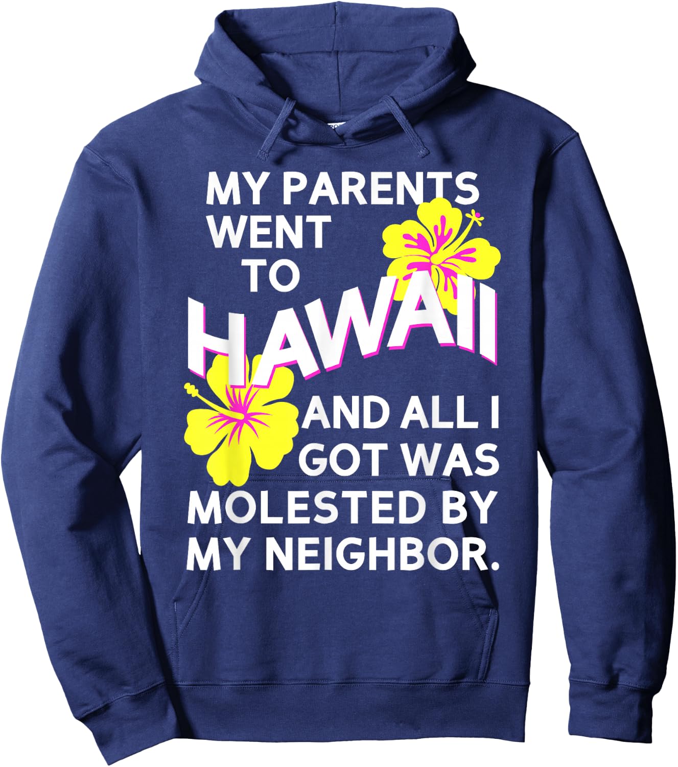 Kumar My Parents Went to Hawaii Hoodie - Hoodie | Navy