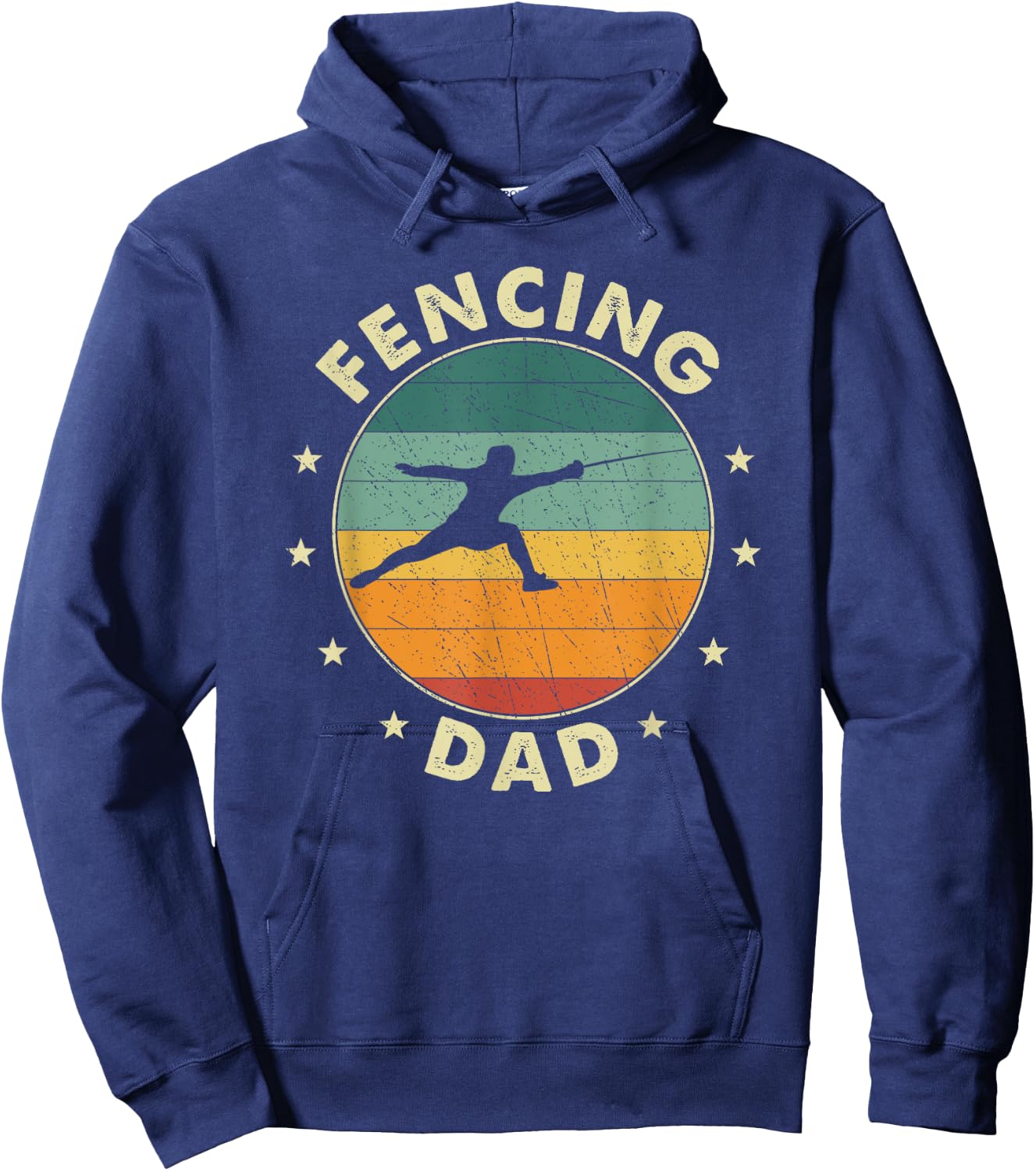 Fencing Dad Father Fencer Hoodie - Hoodie | Navy