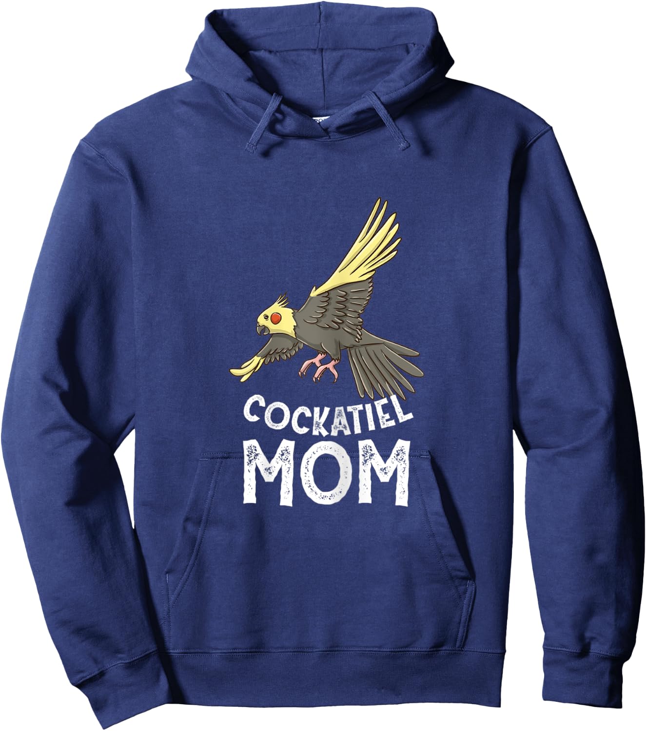 Cockatiel Mom for Cockatiel Owner Hoodie - Hoodie | Navy